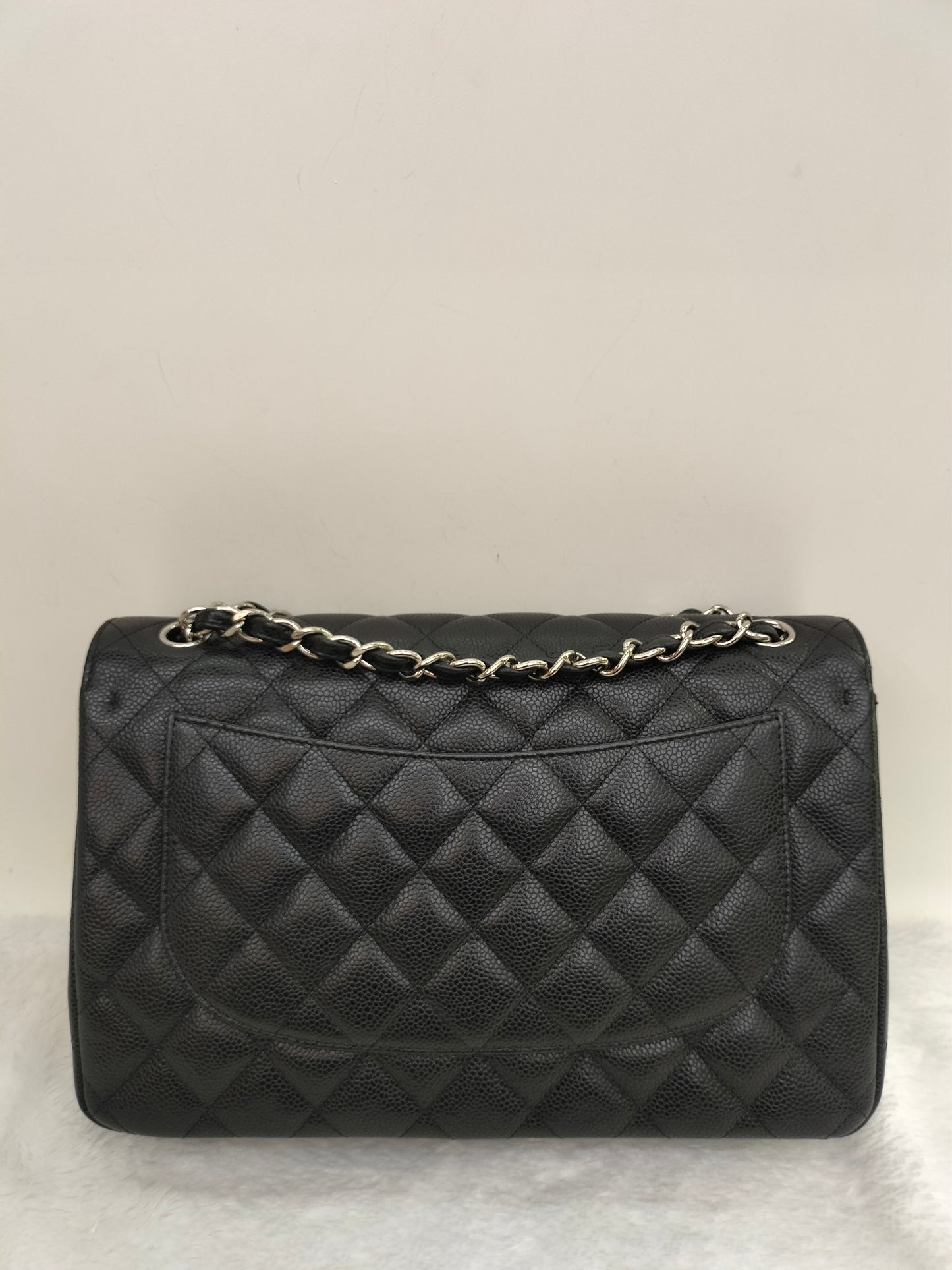 Chanel Jumbo Caviar Black SHW DF #18