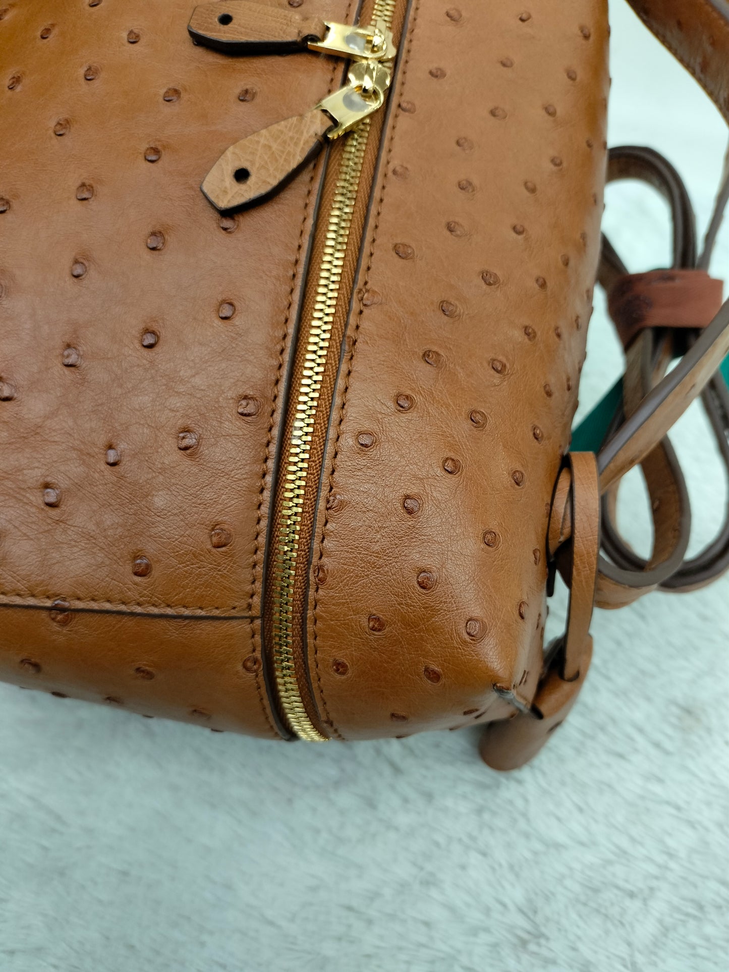 Loro Piana 27 Extra Bag Ostrich Cognac GHW 2024