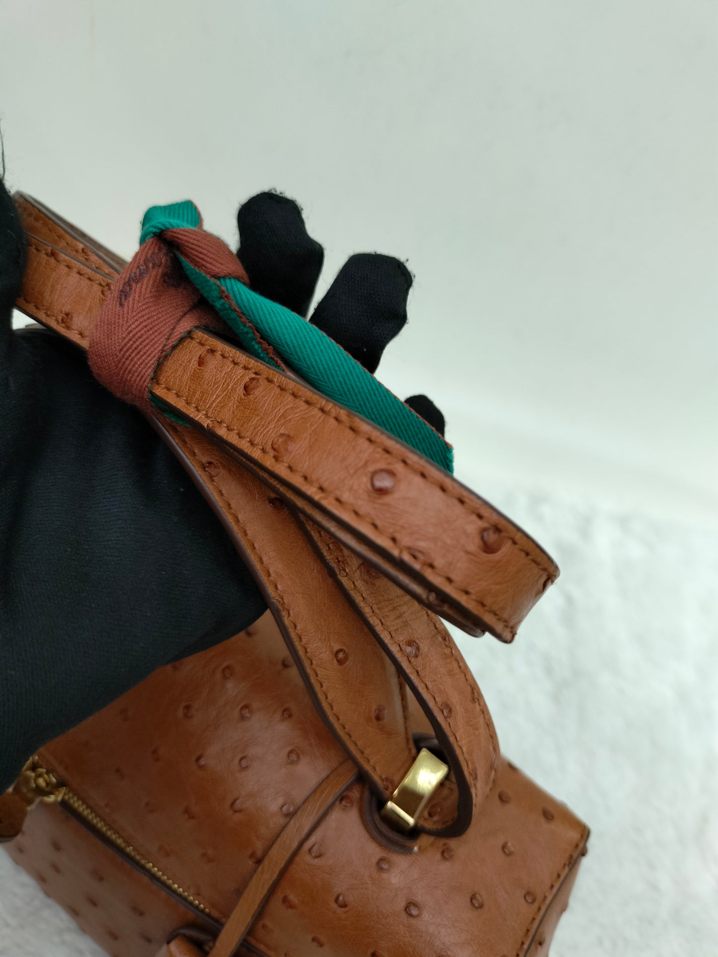 Loro Piana 27 Extra Bag Ostrich Cognac GHW 2024