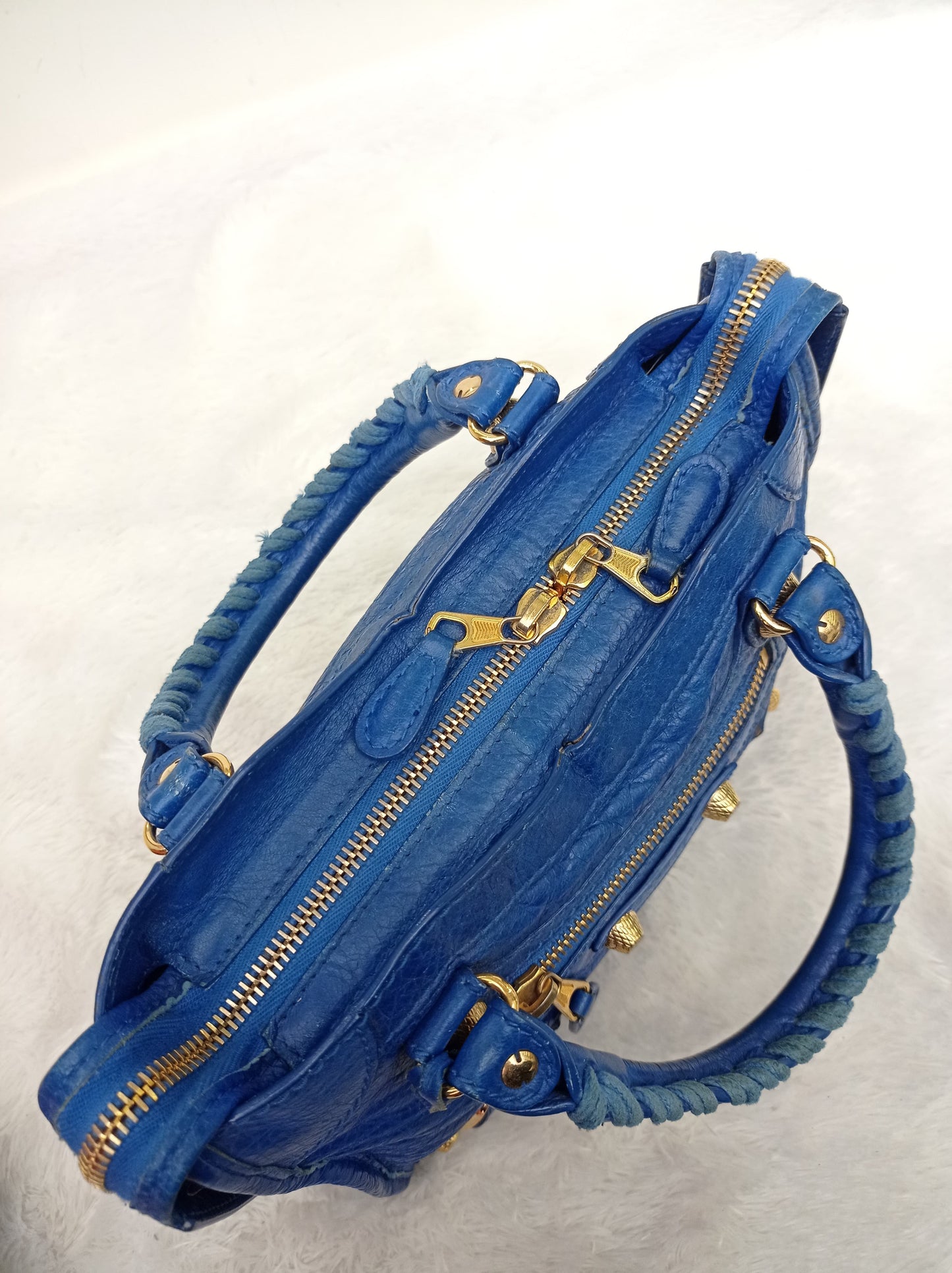 Balenciaga Mini City Blue GHW 2015