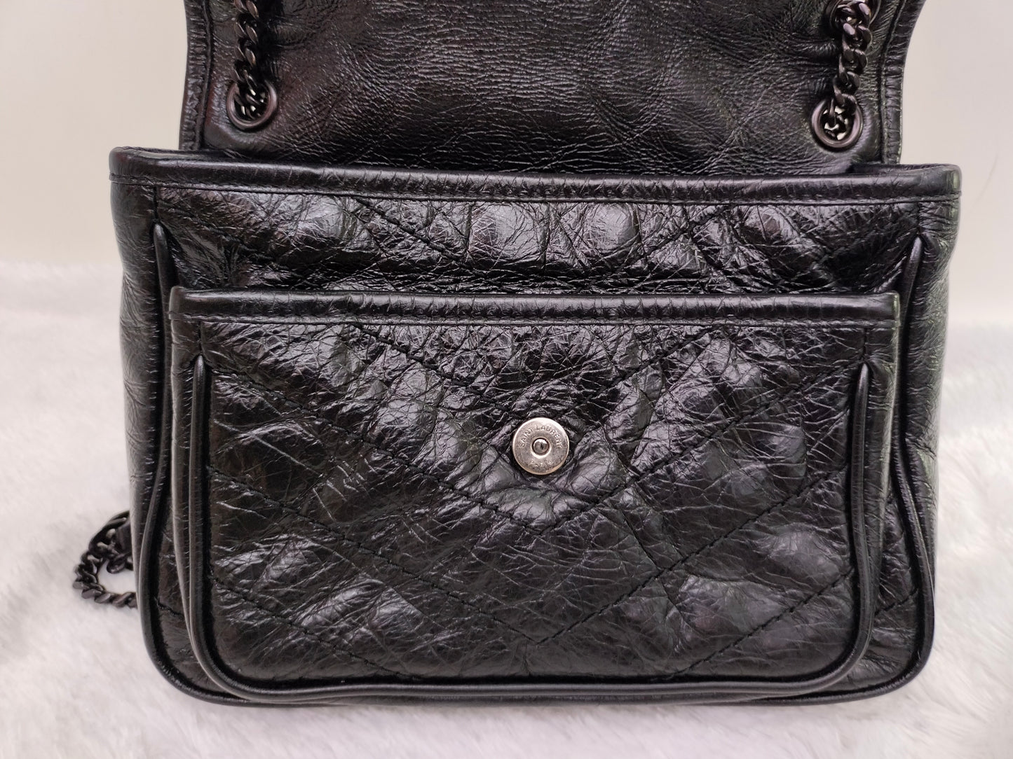 YsL Niki Baby Calfskin All Black 2019
