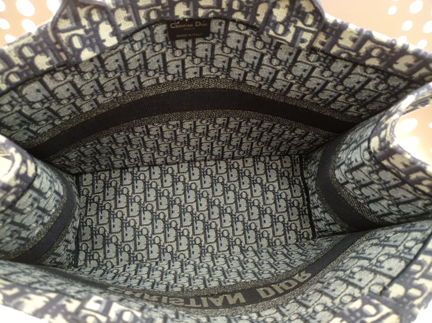 Dior Book Tote Large Oblique Navy 2019