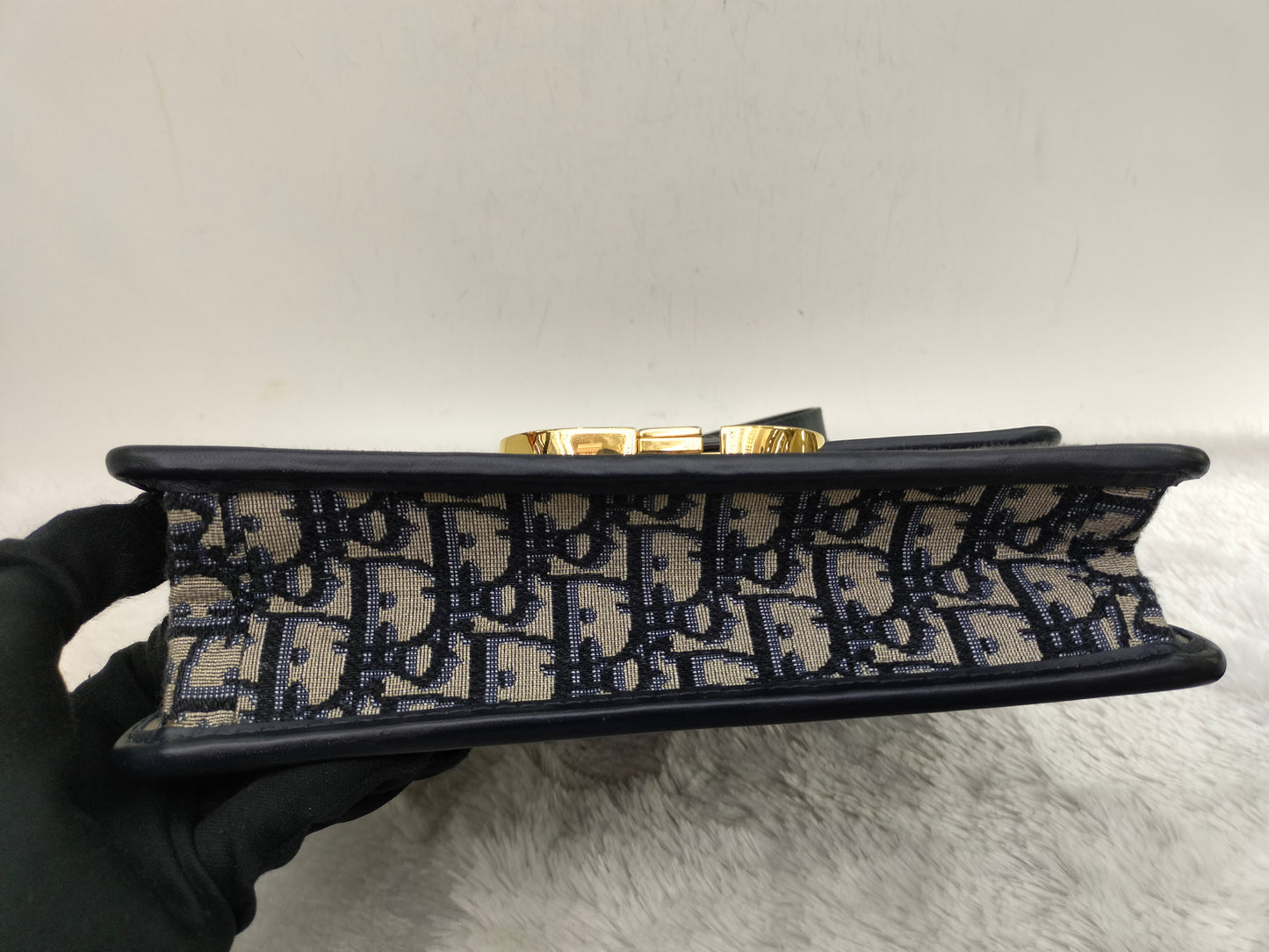 Dior Montaigne 30 Medium Oblique Navy GHW 2022