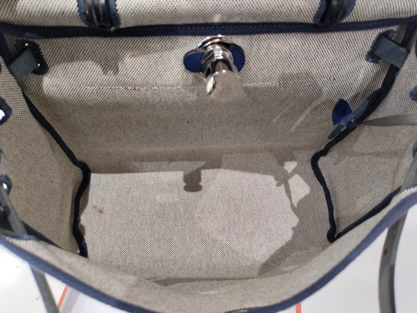 HB31 Zip Toile Relief Brides Gala Bleu Saphir PHW #Z