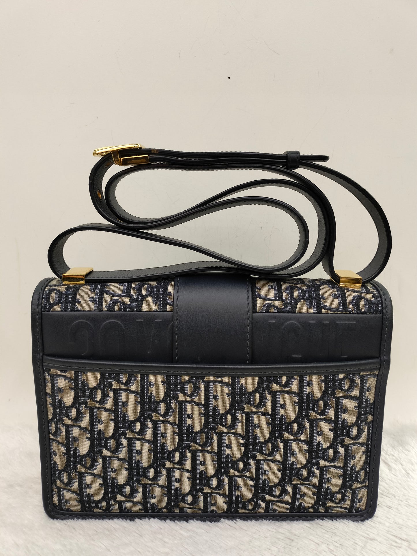 Dior Montaigne 30 Medium Oblique Navy GHW 2022