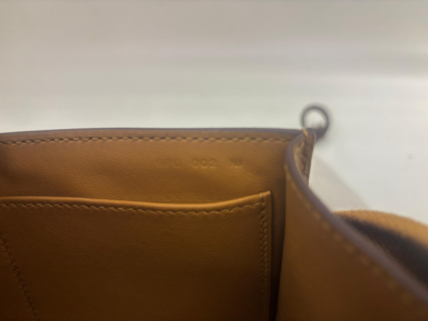 Hermes Geta Chevre Caramel GHW #B
