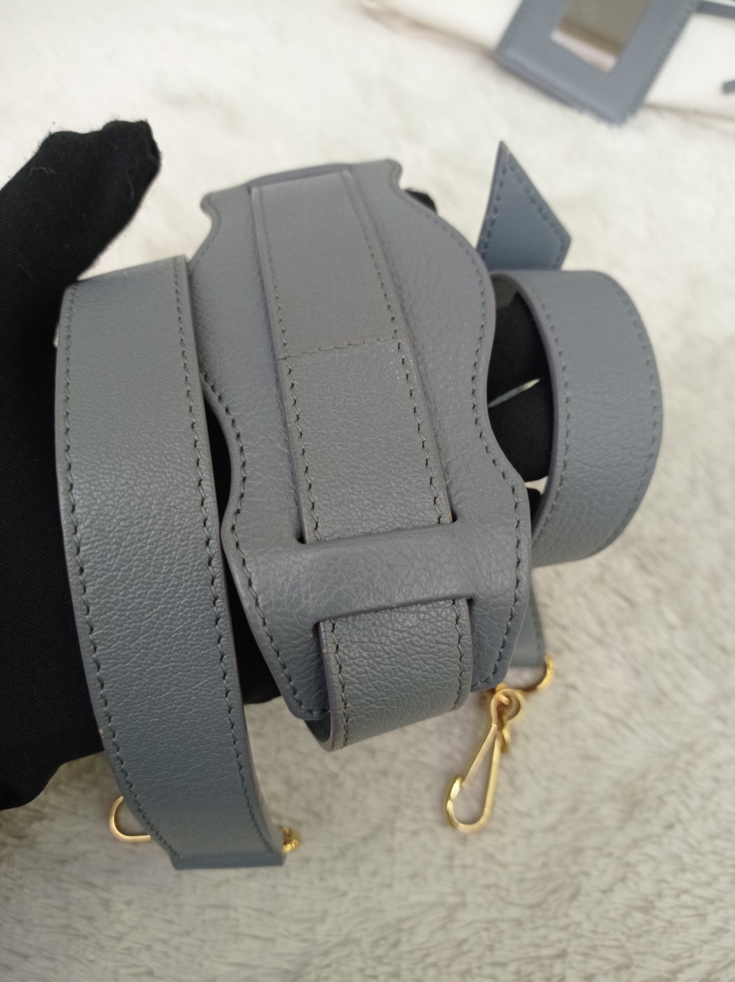 Balenciaga Mini City Edge Griss Blue GHW