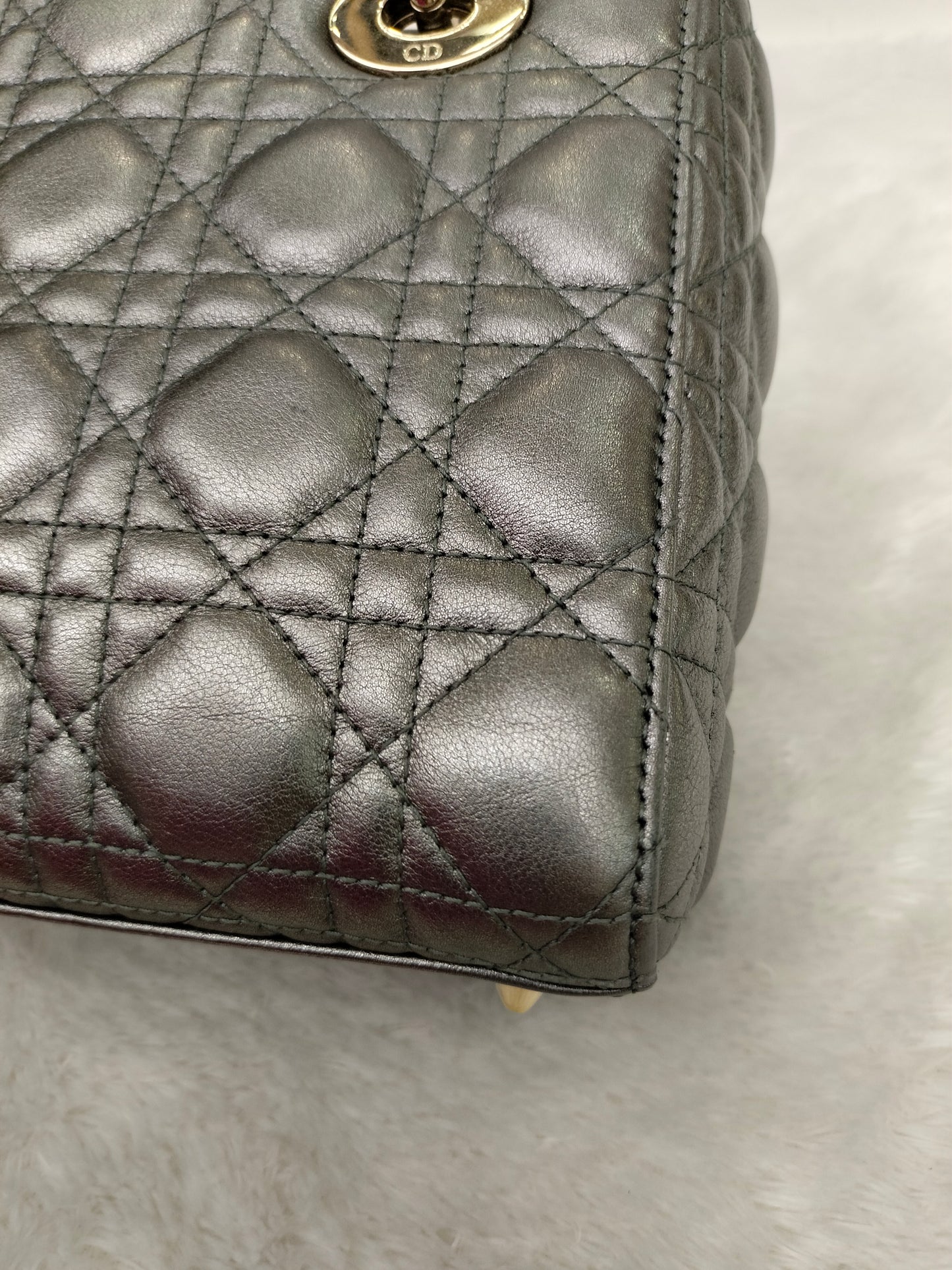 Lady Dior Small Gun Metal GHW 2019