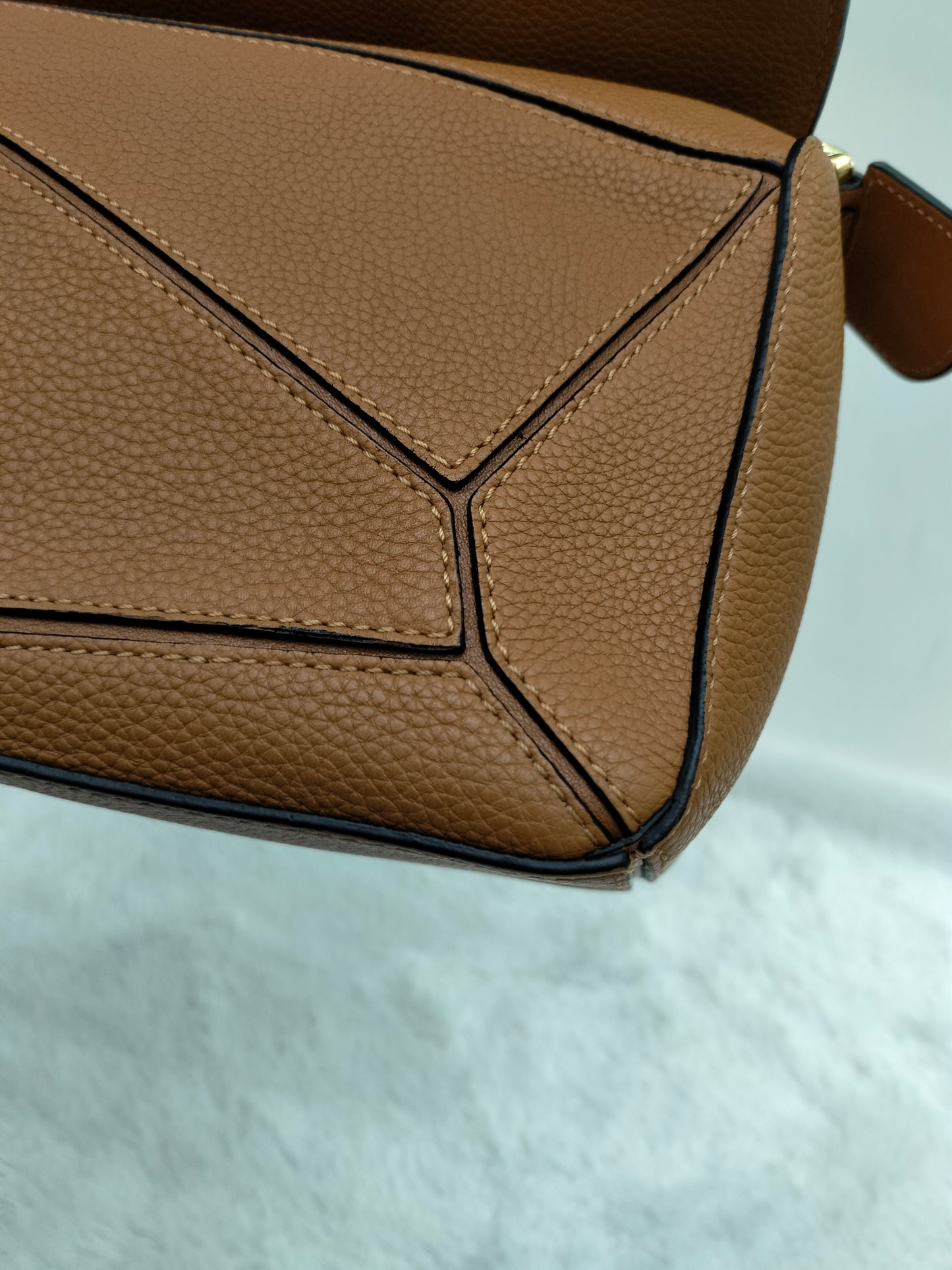Loewe Puzzle Small Grained Tan GHW 2019