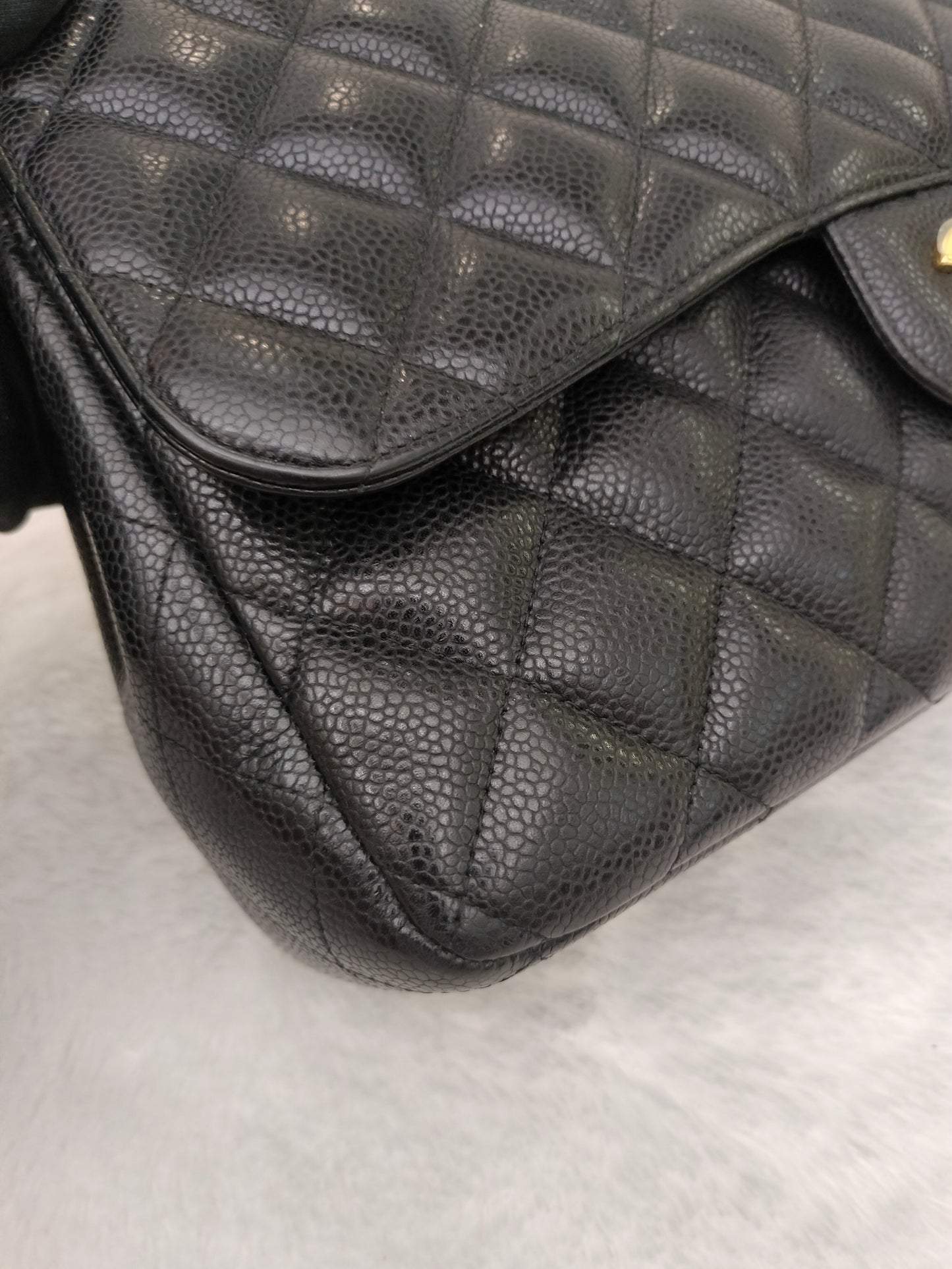 Chanel Jumbo Caviar Black GHW DF #14