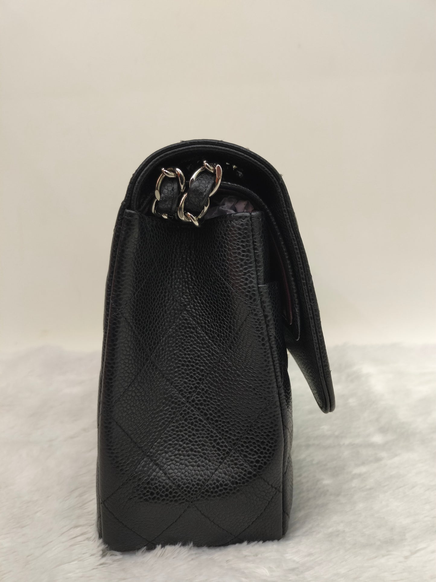 Chanel Jumbo Caviar Black SHW DF #18