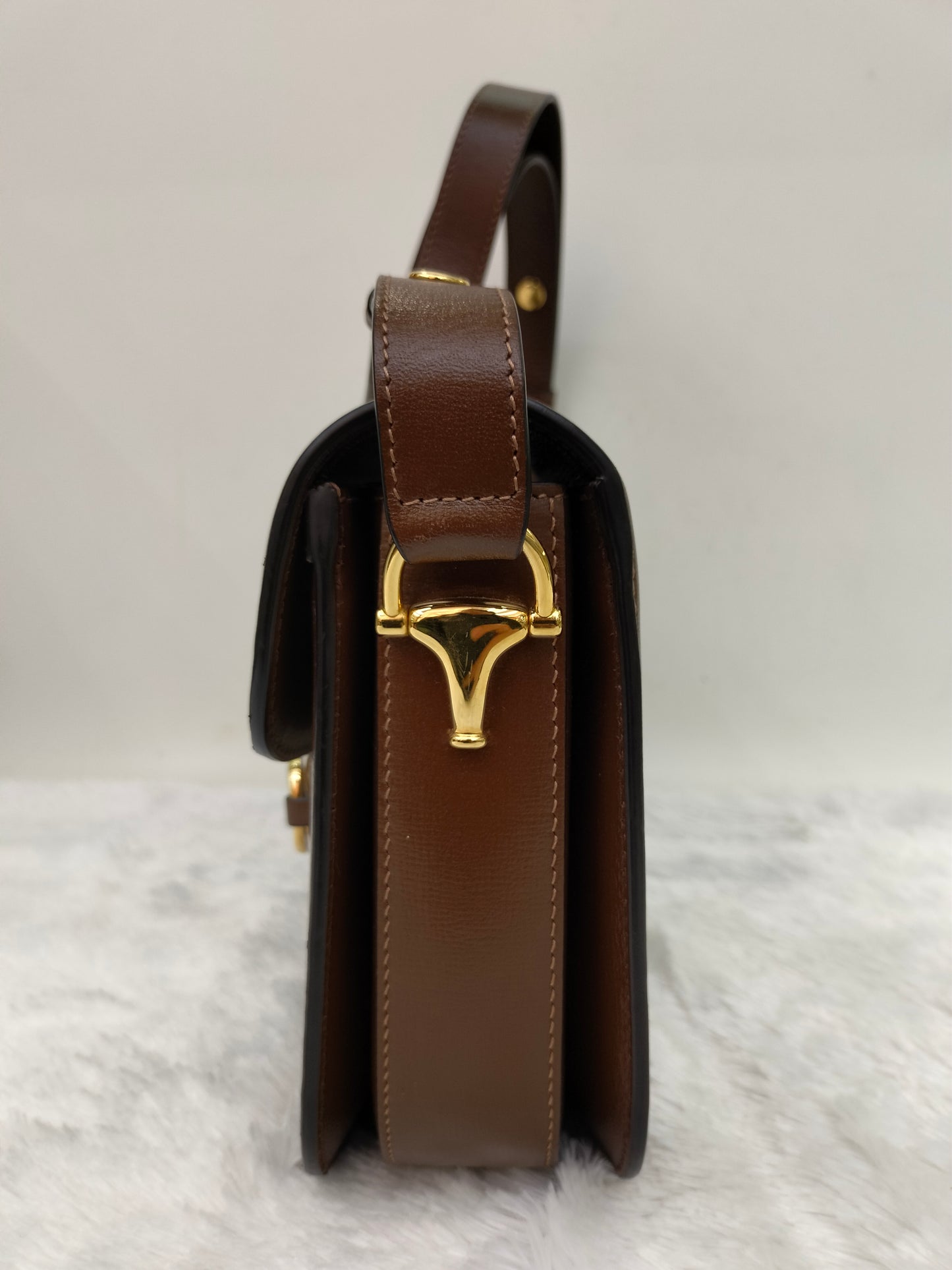 Gucci Horsebit 1955 Shoulder Medium Brown GHW