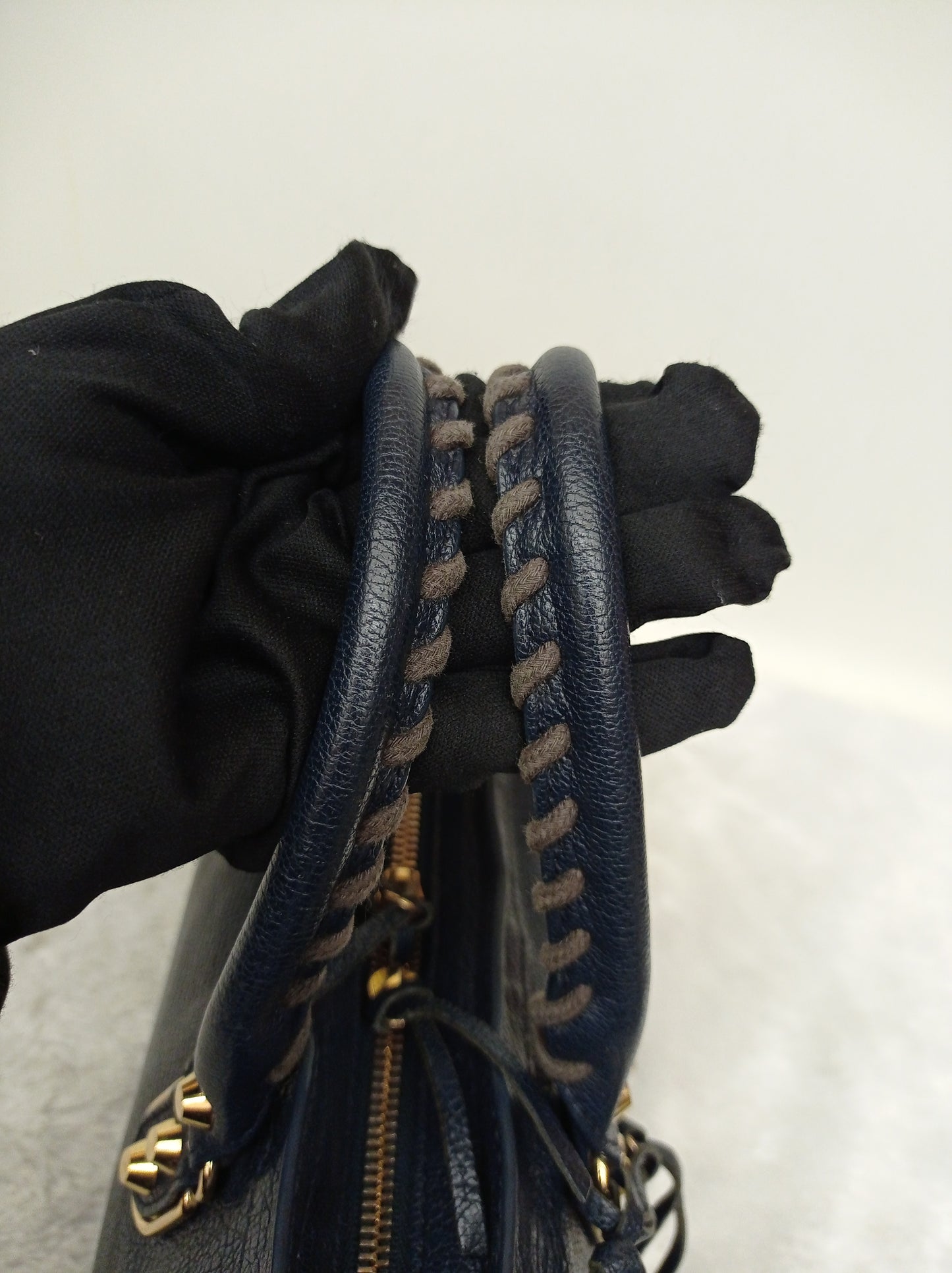 Balenciaga Small City Edge Navy GHW