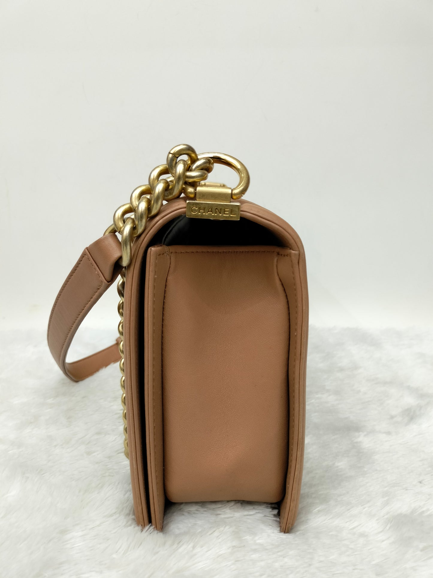 Chanel Boy 28 Lamb Nude GHW #21