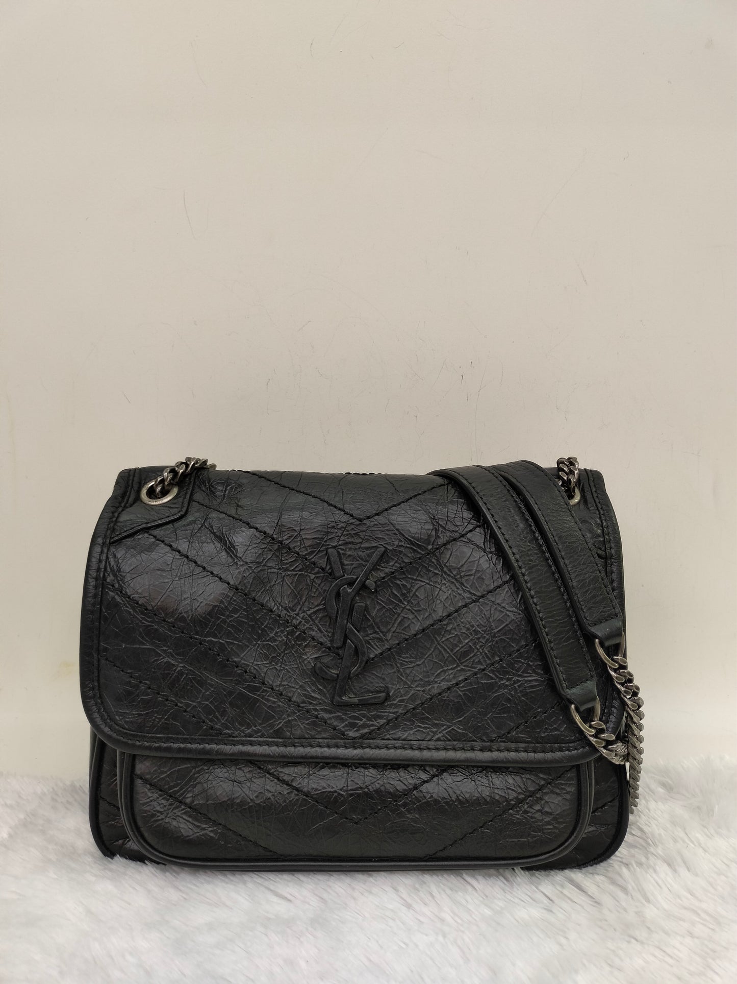 YsL Niki Baby Calfskin Black RHW 2018