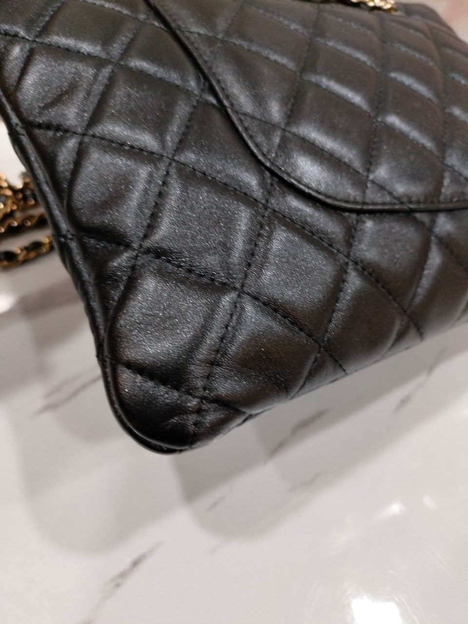 *Neverbeen Used* Chanel Double Case Black Lambskin GHW #29