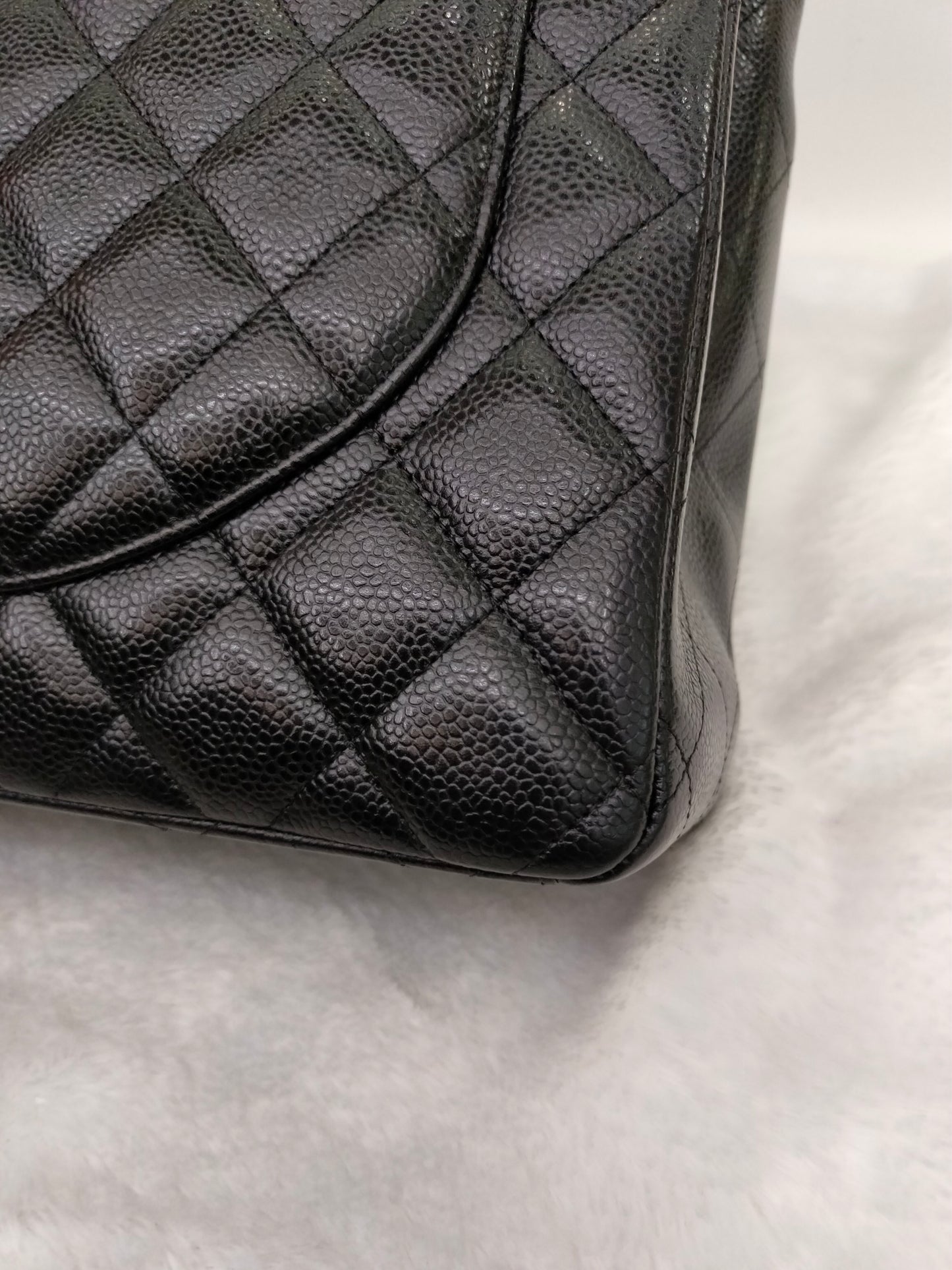 Chanel Maxi Caviar Black SHW DF #23