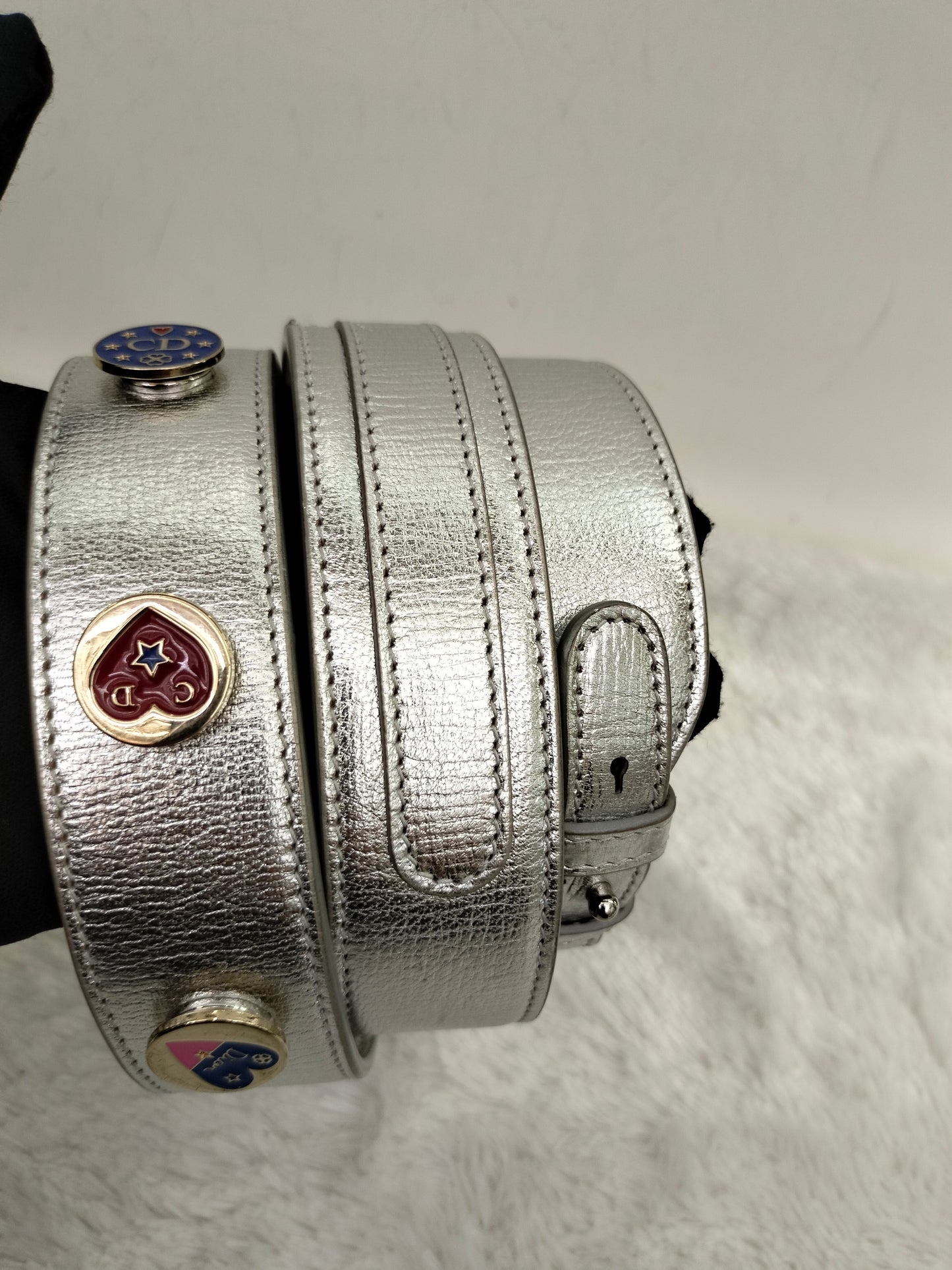 Lady Dior Small Metallic Silver SHW 2019