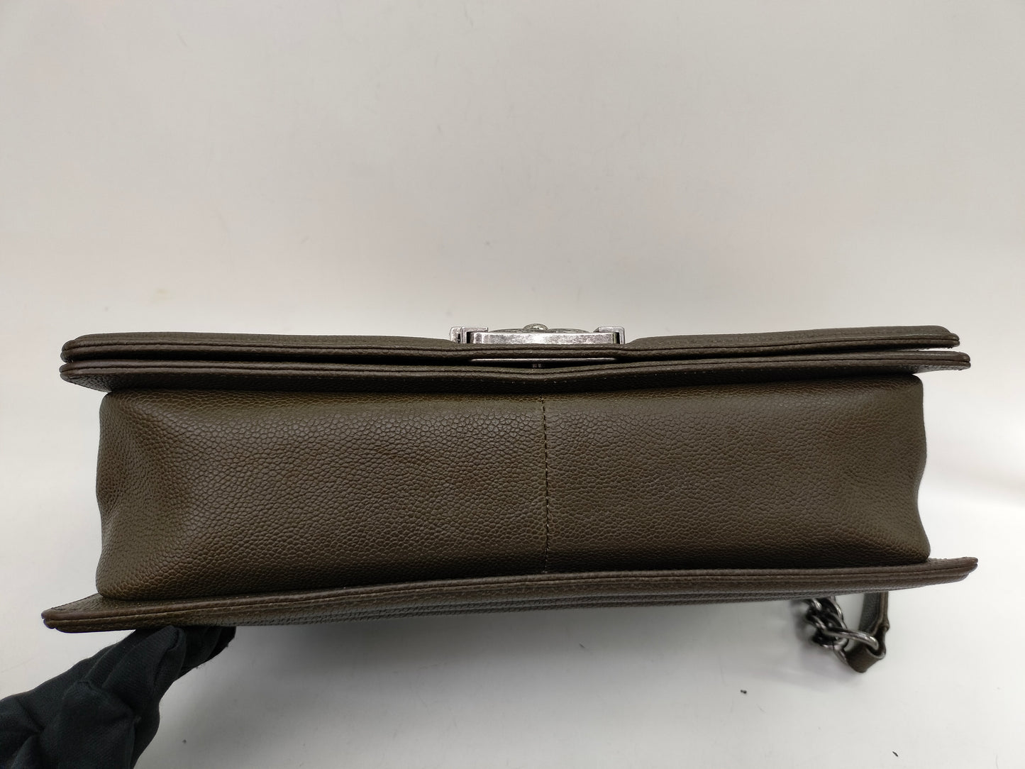 Chanel Boy 28 Caviar Khaki RHW #23