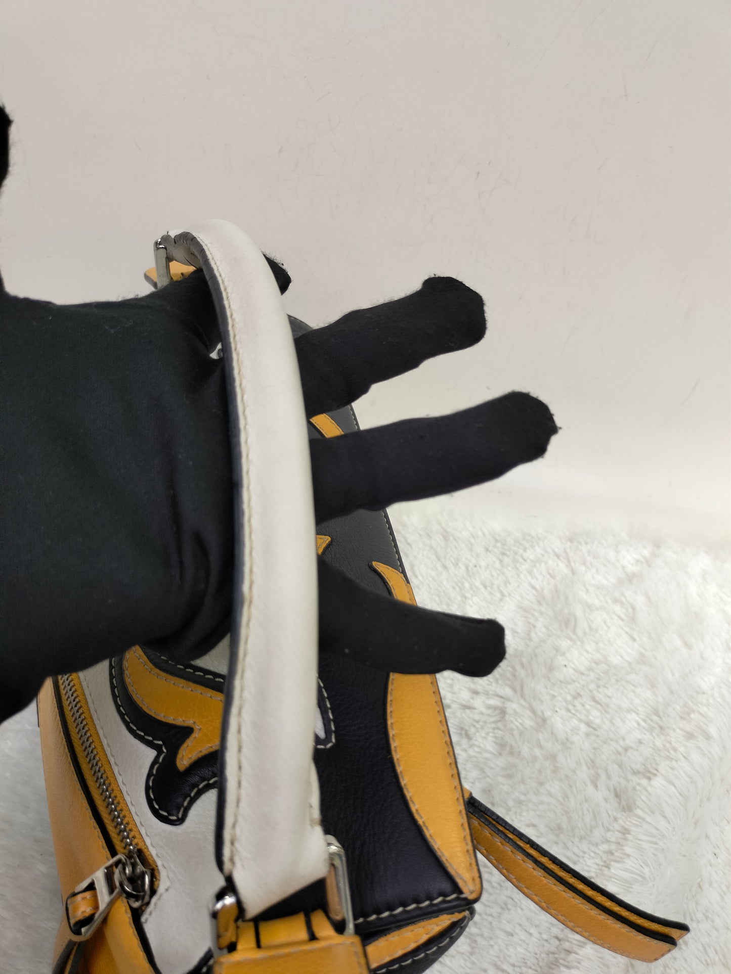Loewe Puzzle Small Cowboy Black Yellow White SHW 2019