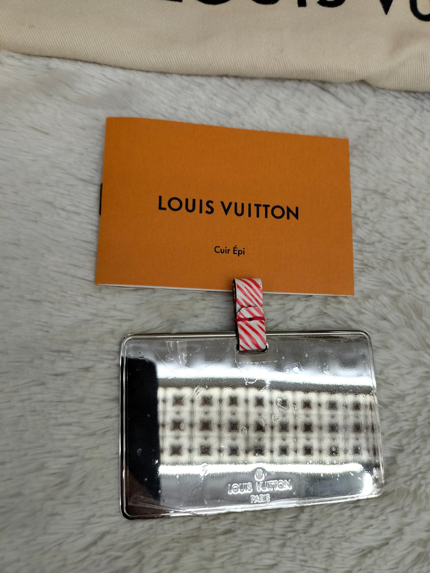 LV Twist MM Epi Studded Denim Red 2017