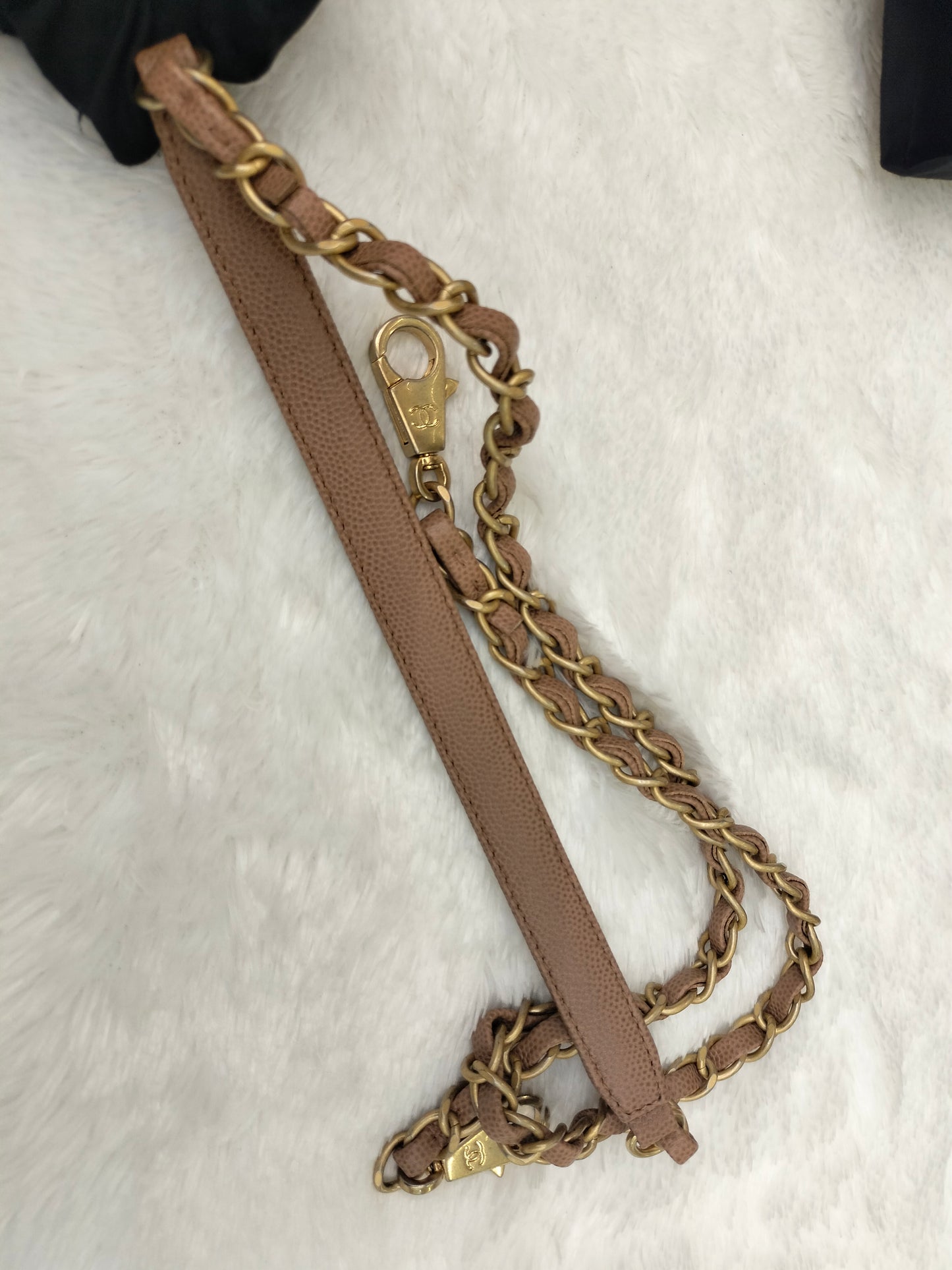 Chanel Coco Handle Large Caramel Handle Lizard GHW #24