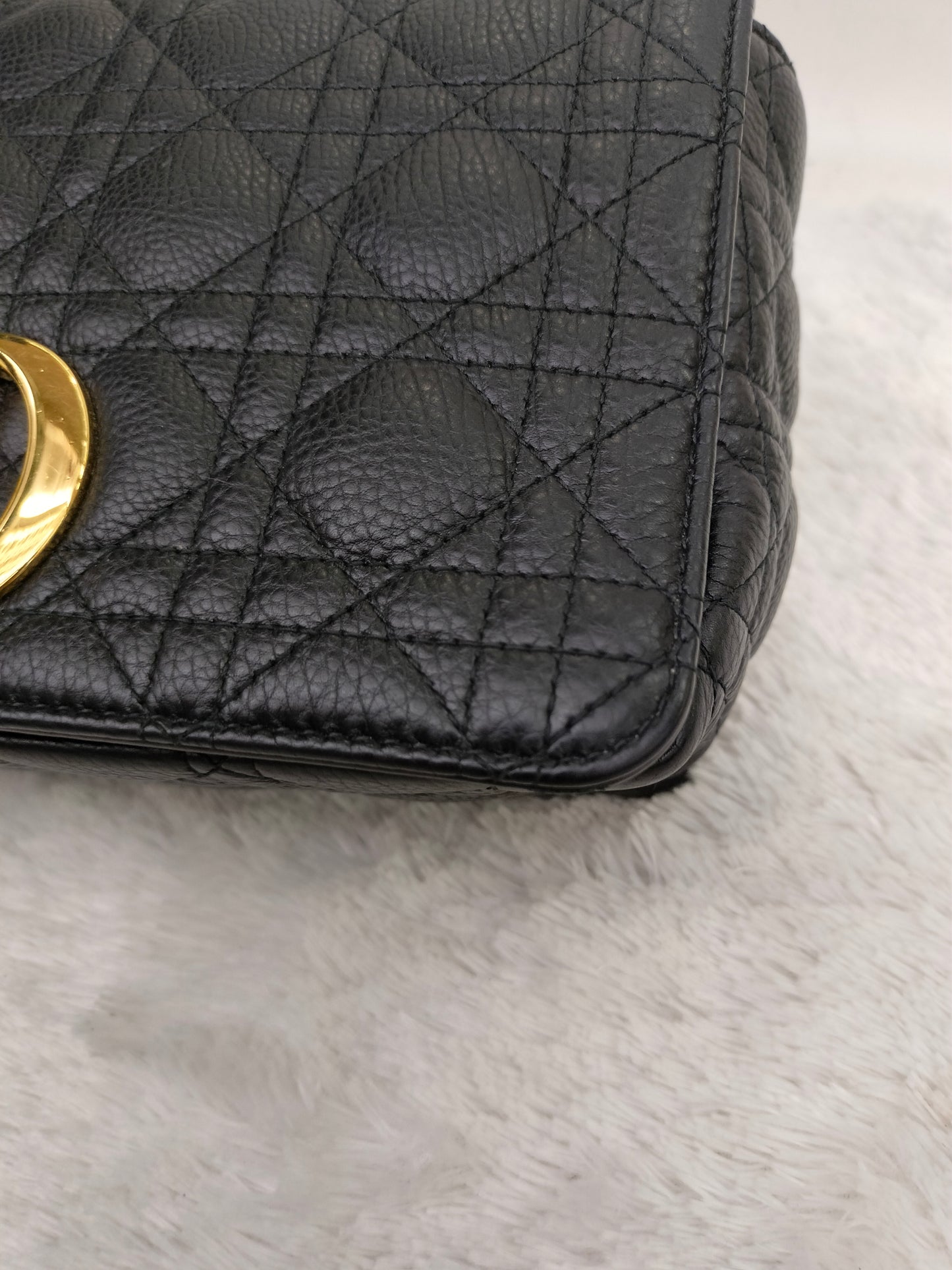 Dior Caro Medium Grained Black GHW 2022
