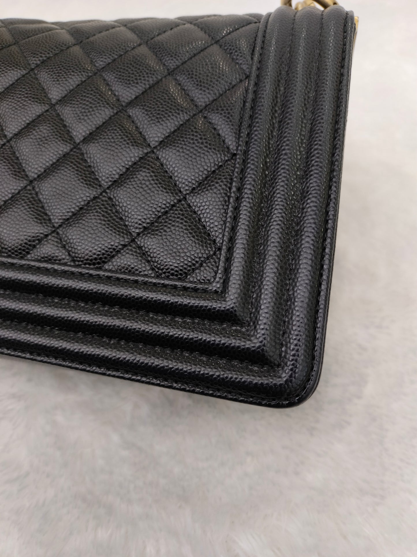 Chanel Boy 25 Caviar Black GHW #29