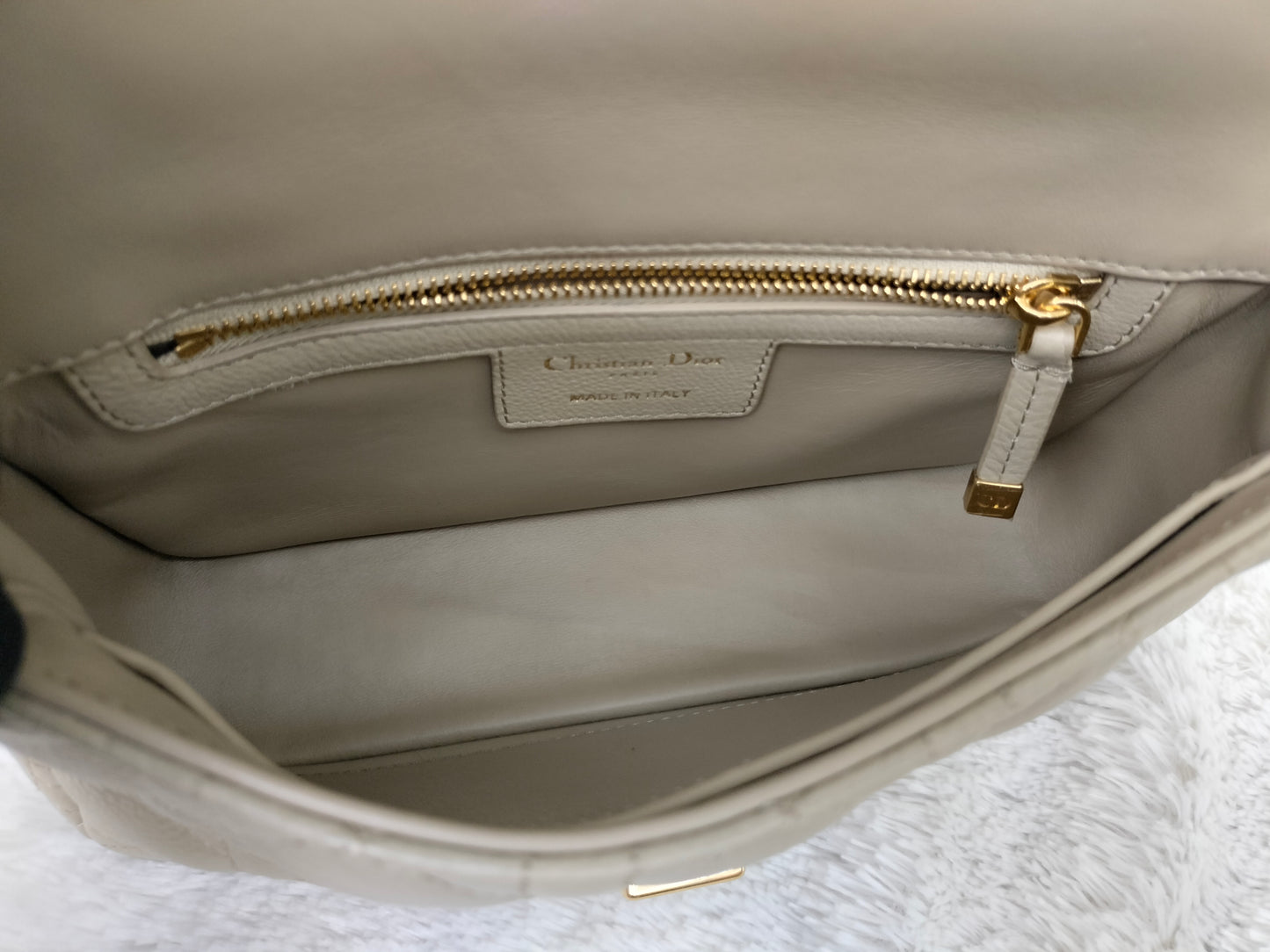 Dior Caro Small Supple Cannage Beige GHW 2023