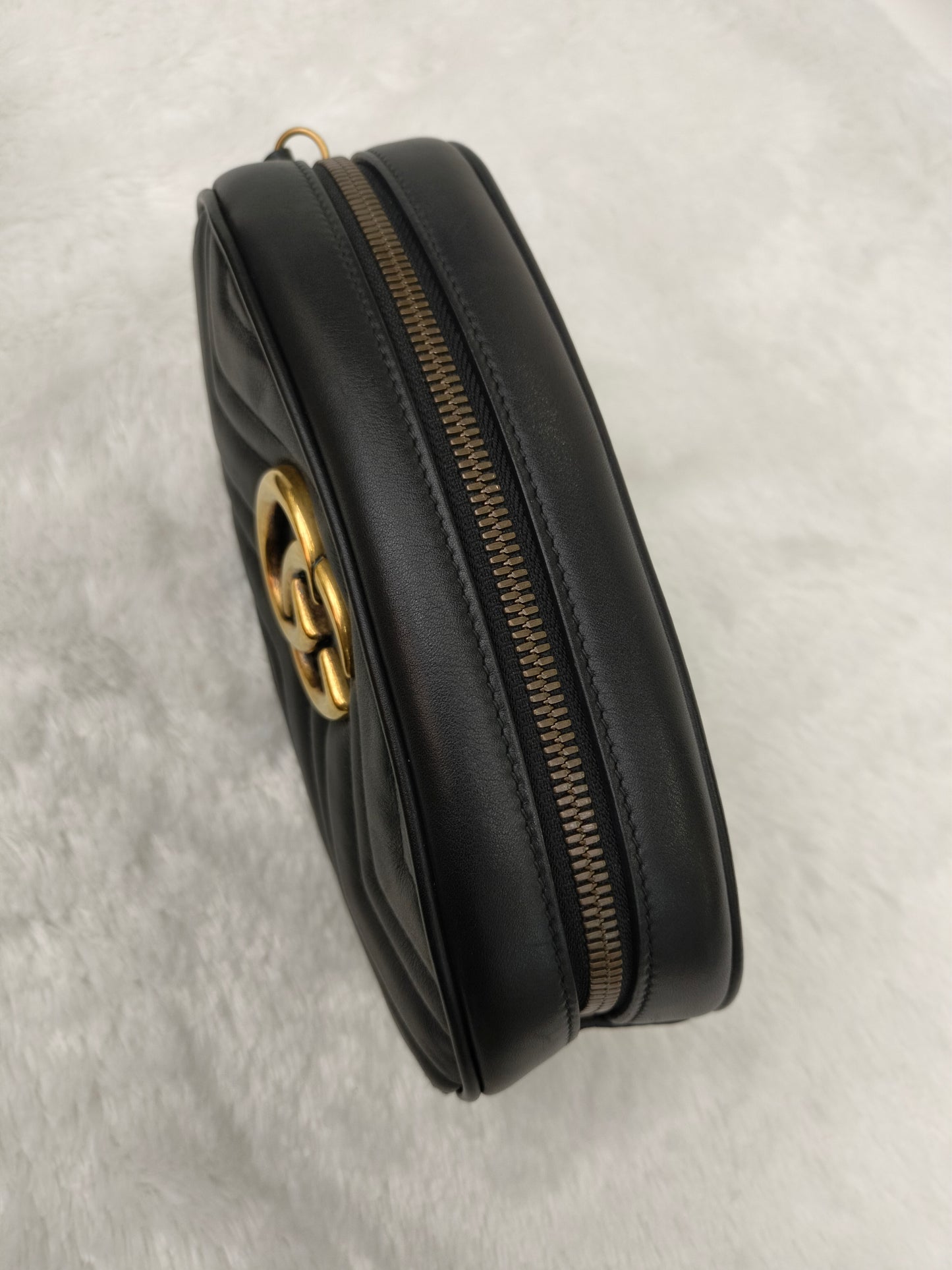 Gucci Marmont Belt Bag Black GHW
