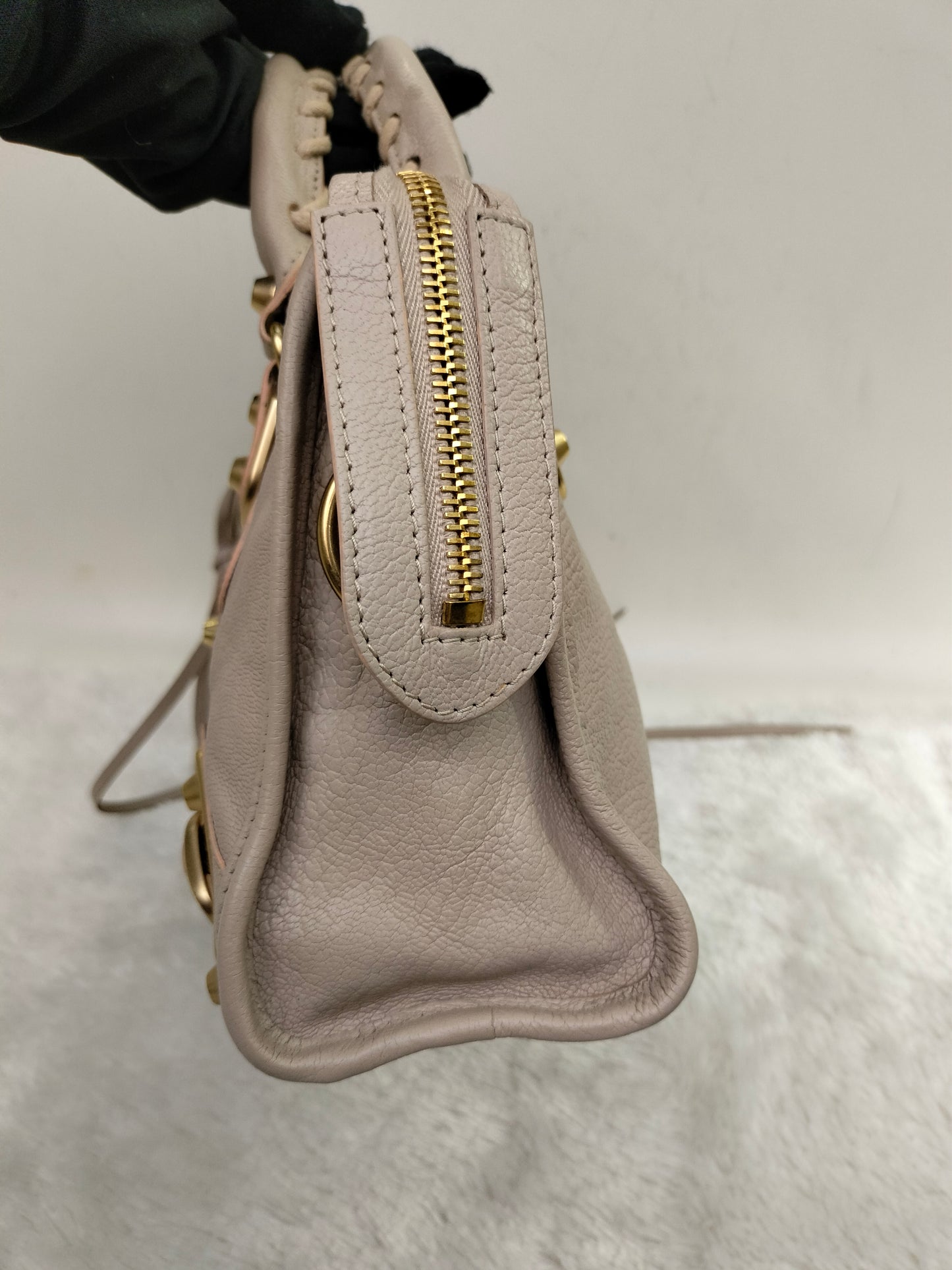Balenciaga Mini City Edge Pink Beige GHW