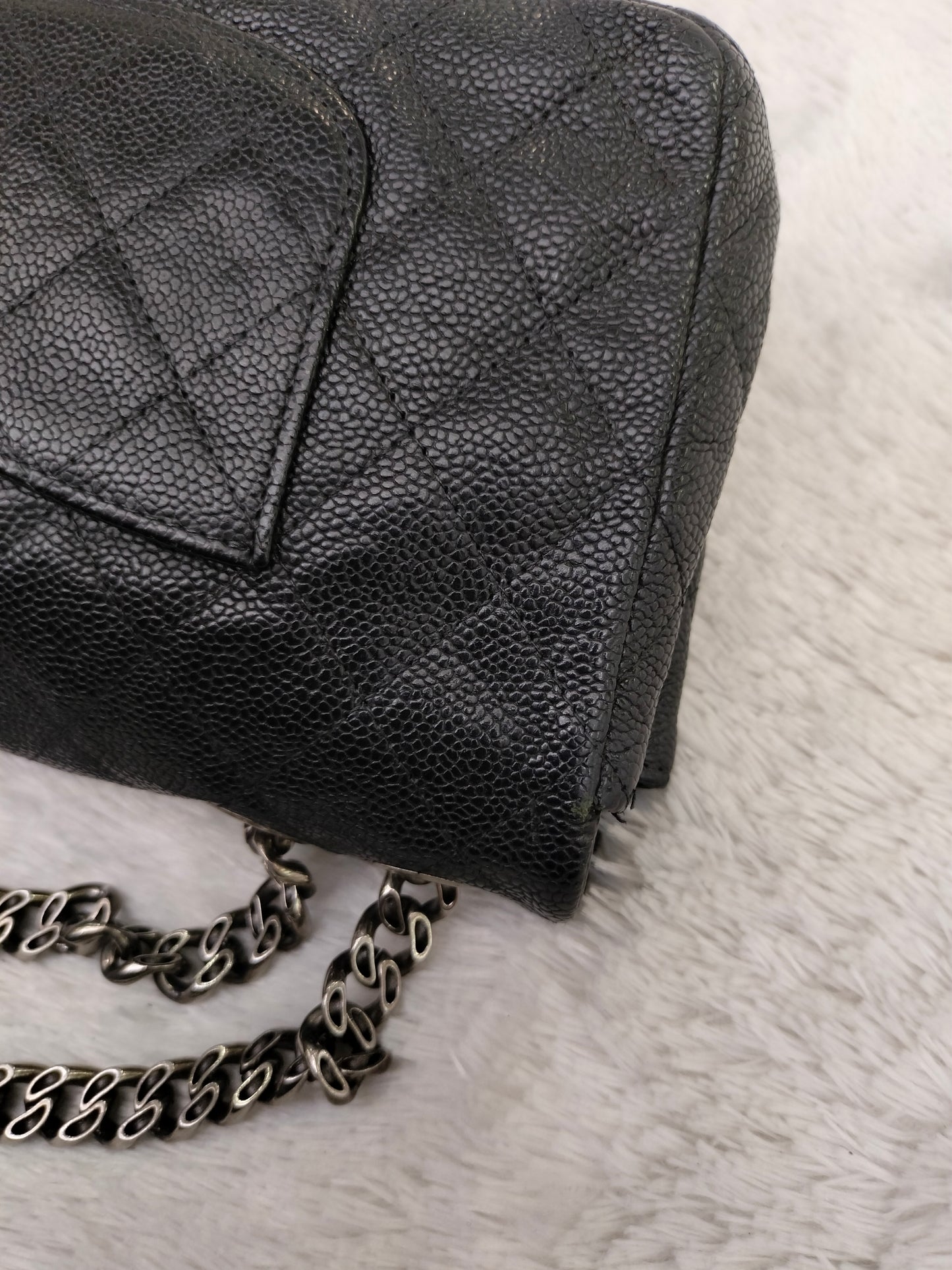 Chanel Medium Reissue Caviar Black Bijoux Chain RHW #11
