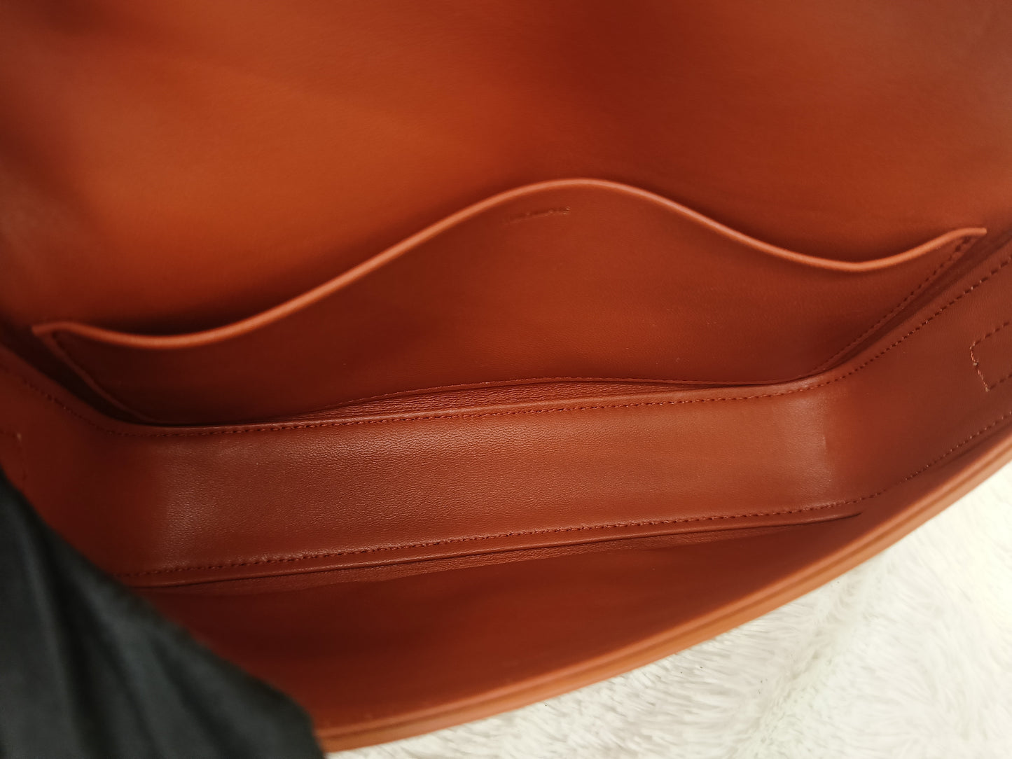 Celine Triomphe East West Calfskin Cornelian GHW 2022