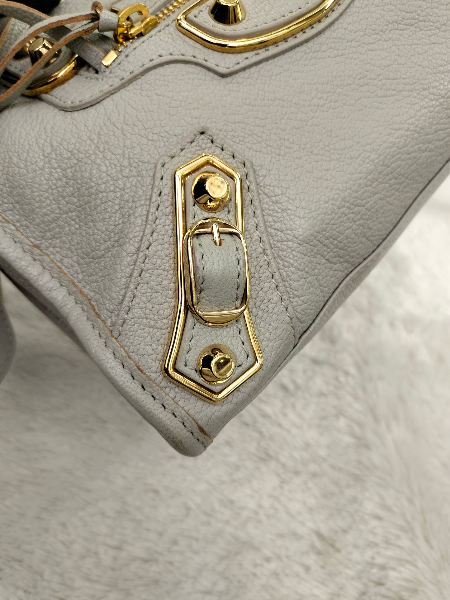 Balenciaga Mini City Edge Grey GHW