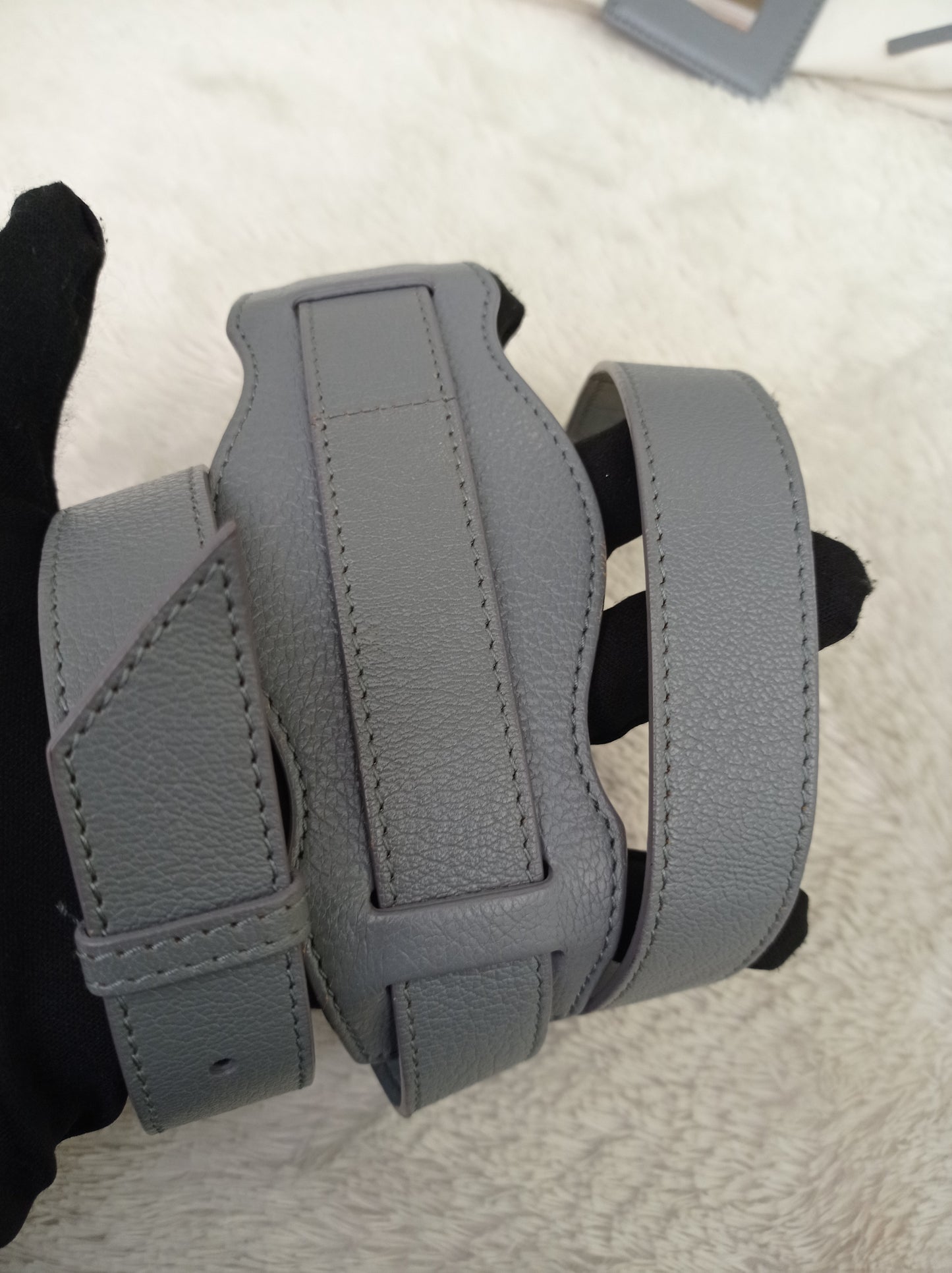 Balenciaga Mini City Edge Griss Blue GHW