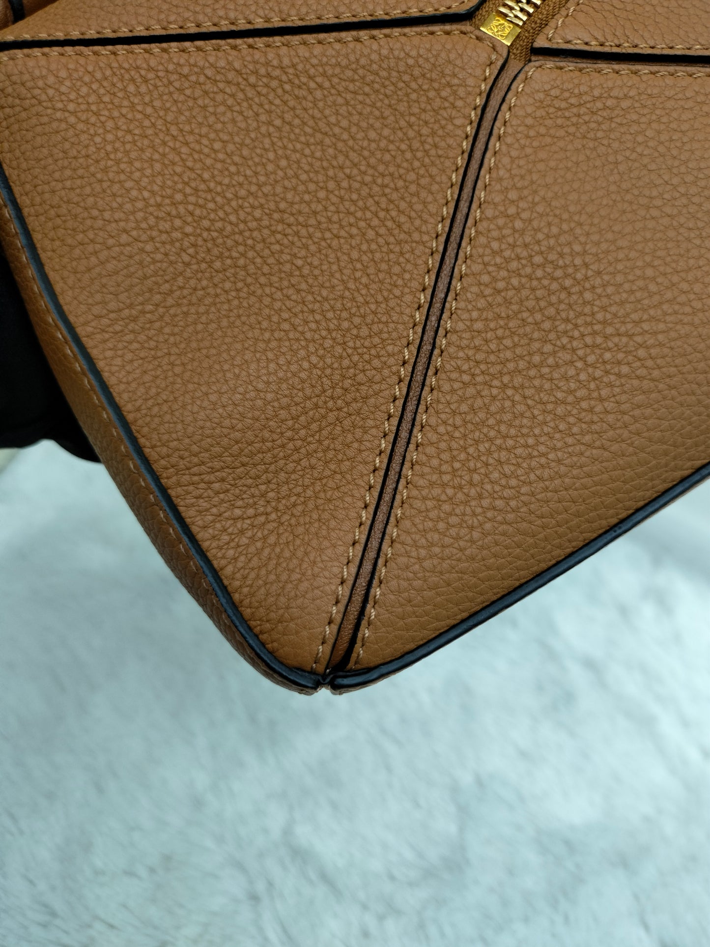 Loewe Puzzle Small Grained Tan GHW 2019