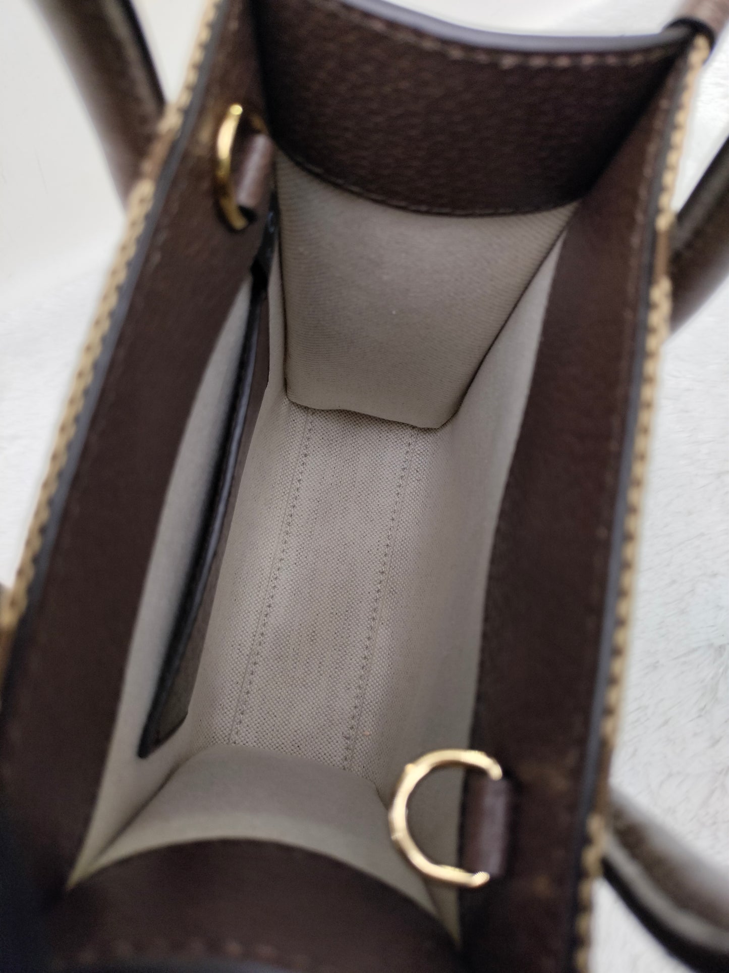 Gucci Vertical Mini Tote Brown GHW
