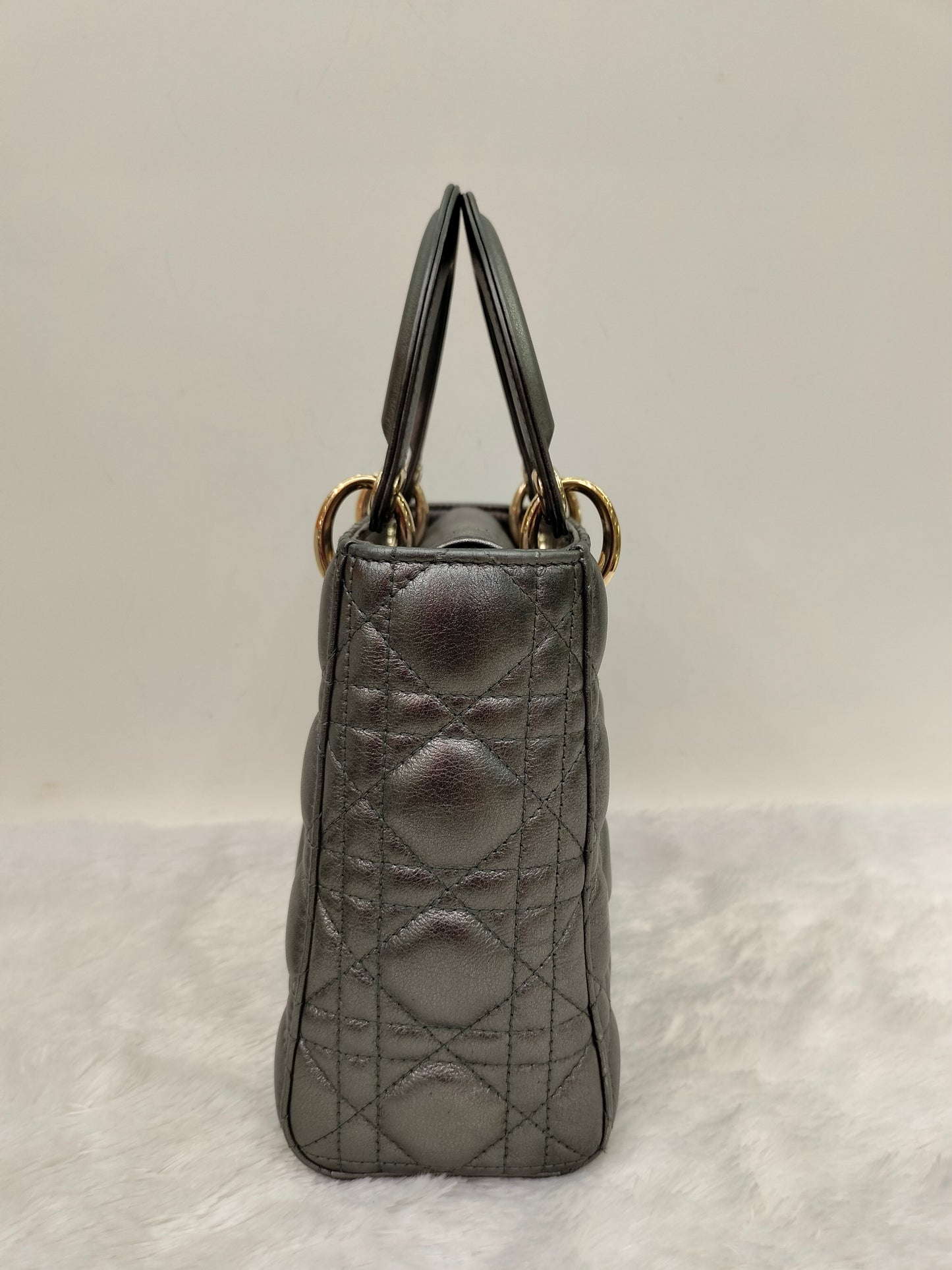 Lady Dior Small Gun Metal GHW 2019