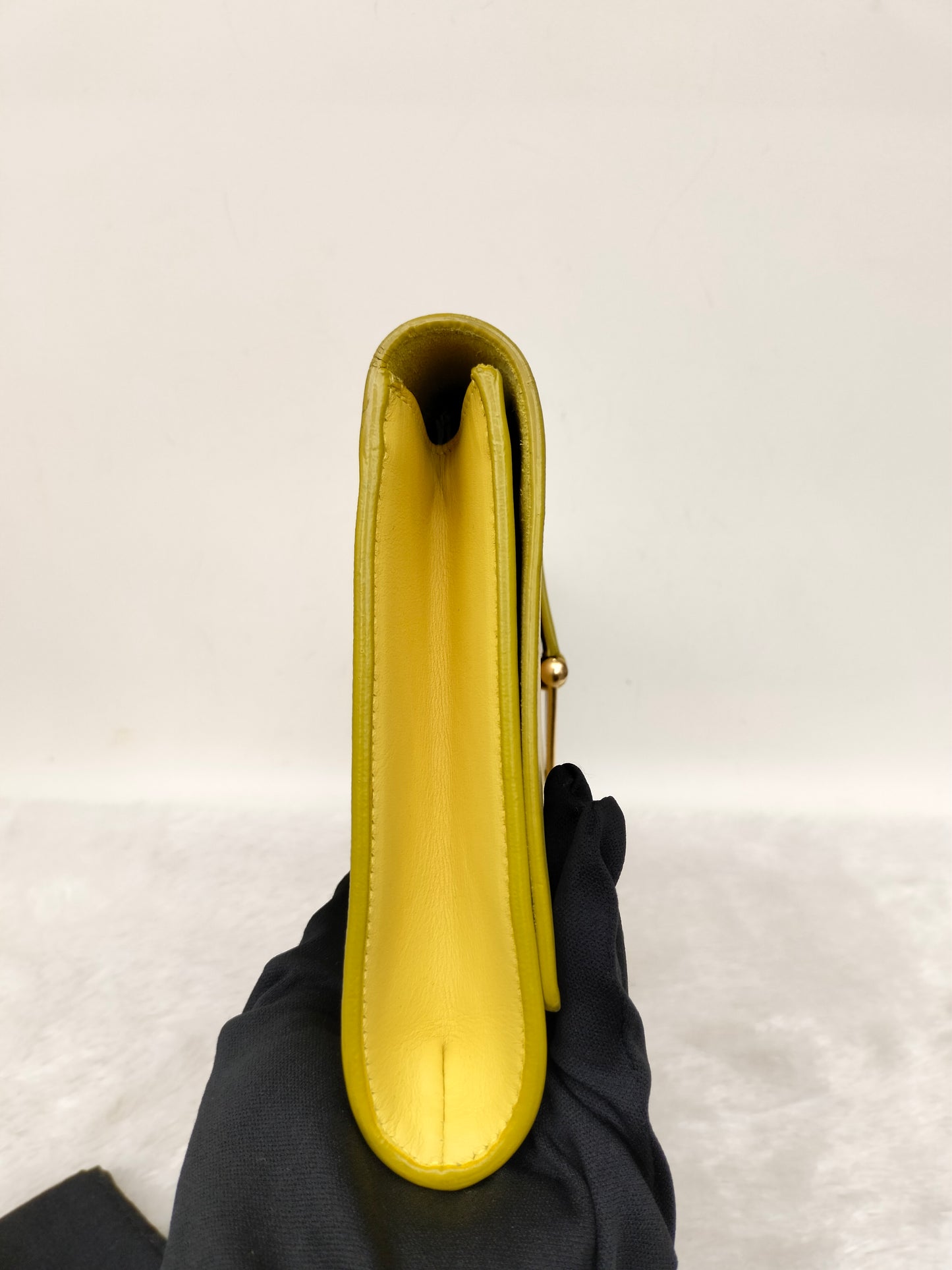 YsL Chyc Ligne Clutch Yellow GHW 2013