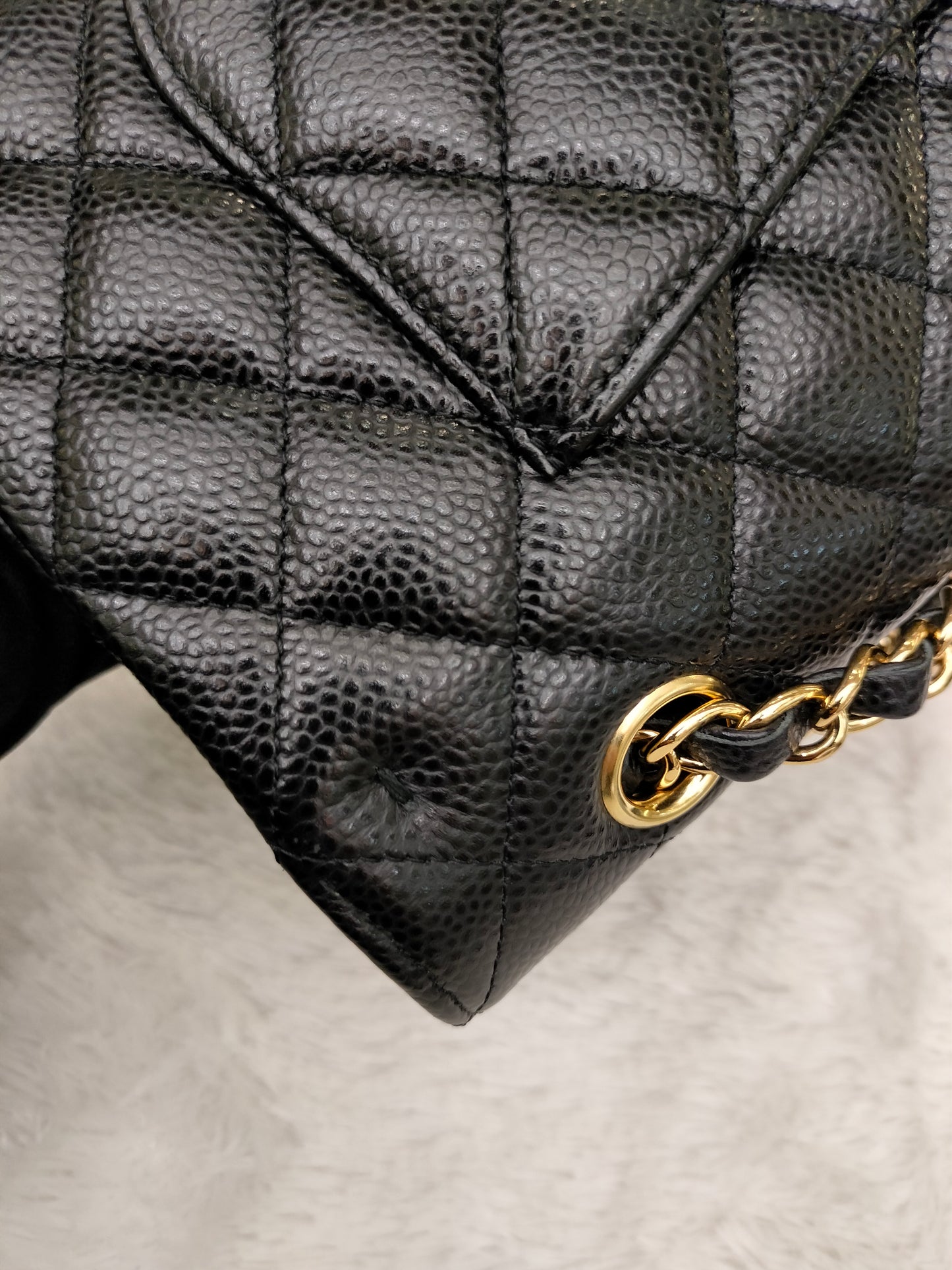 Chanel Medium Caviar Black GHW DF #29