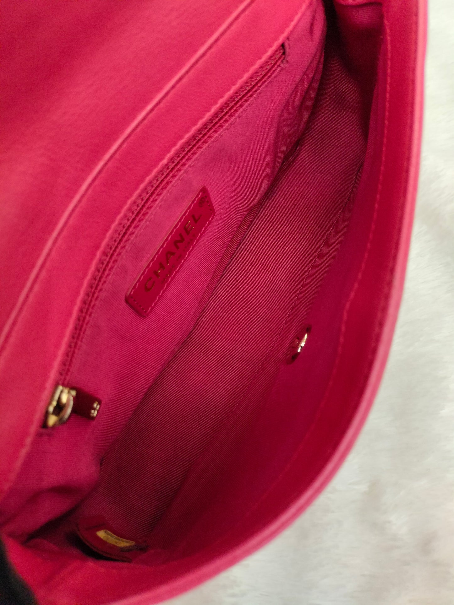 Chanel Mademoiselle Flap Calfskin Dark Pink/Pink GHW #23