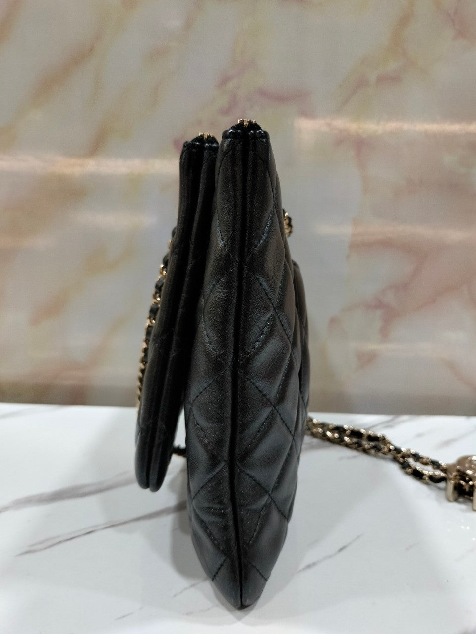 *Neverbeen Used* Chanel Double Case Black Lambskin GHW #29