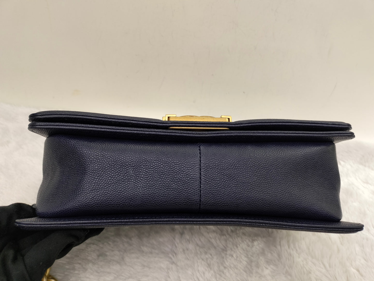 Chanel Boy 25 Caviar Navy GHW #25