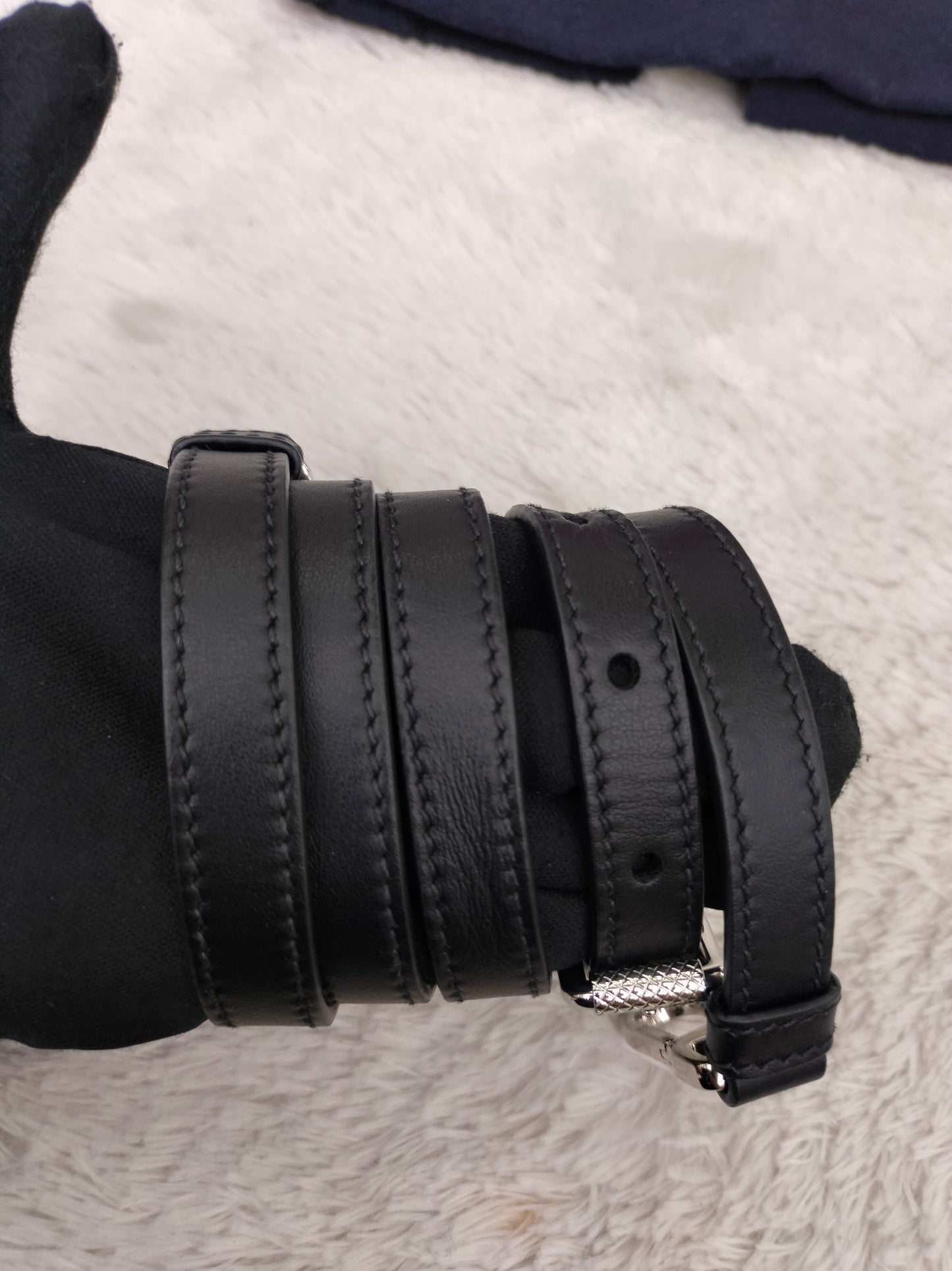 Prada City Calf Saffiano Nero Fuxia SHW