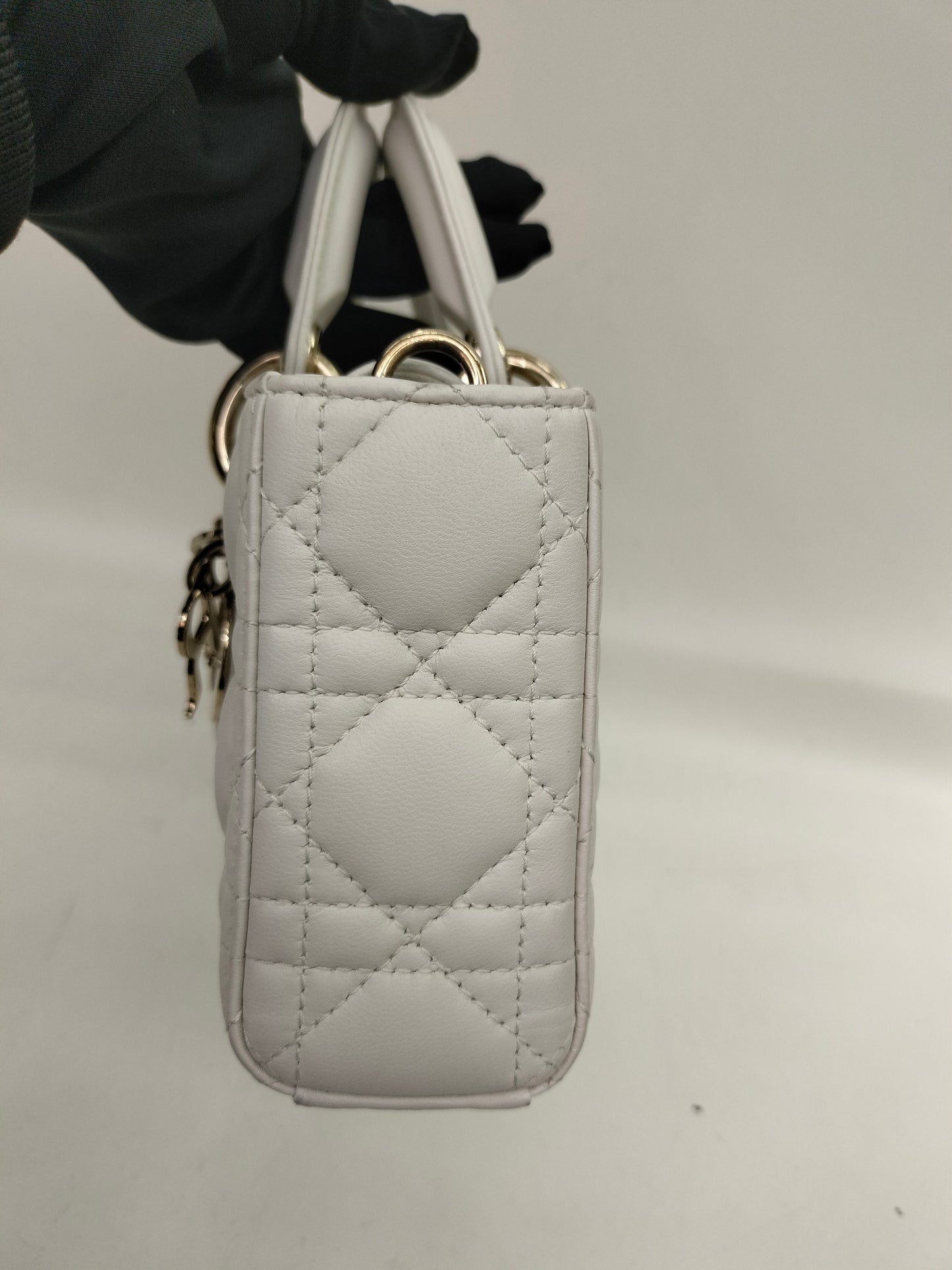 Dior D'Joy Small Lamb White GHW 2022