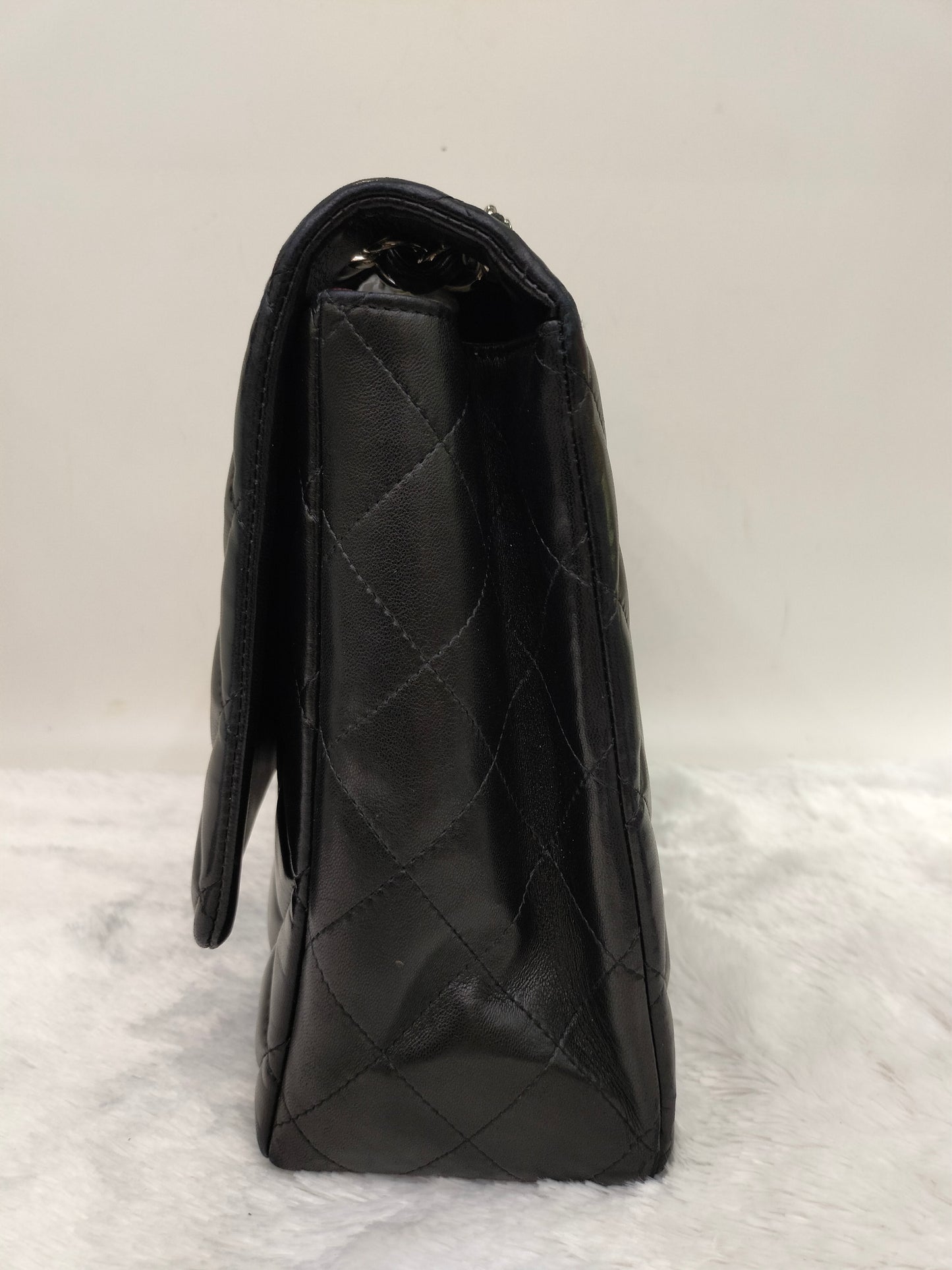 Chanel Maxi Lamb Black SHW SF #13