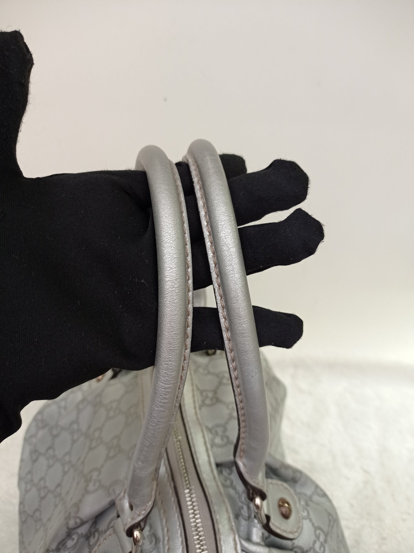 Gucci Boston Borsa Sukey Metallic Silver SHW