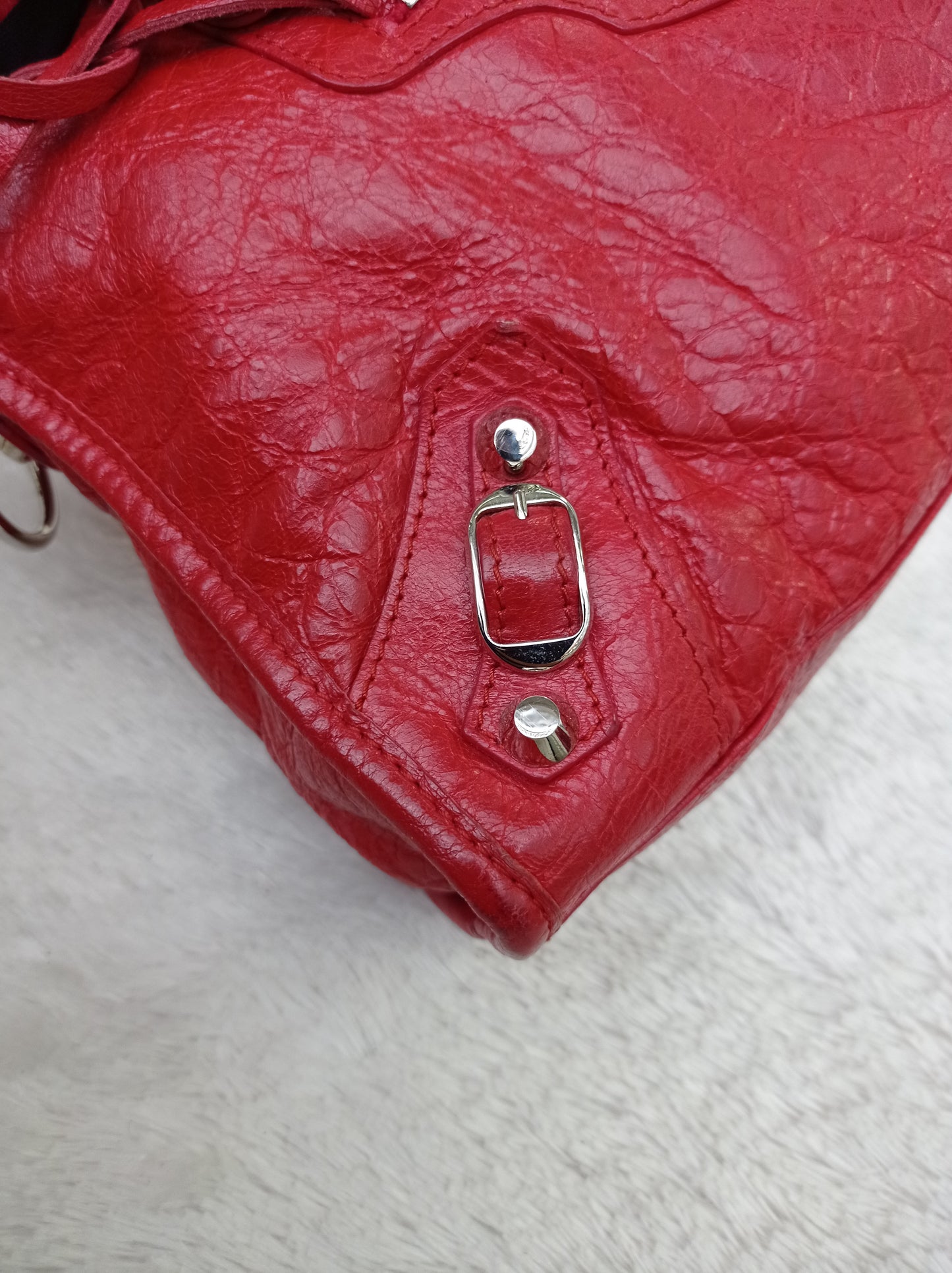 Balenciaga Small City Classic Red SHW