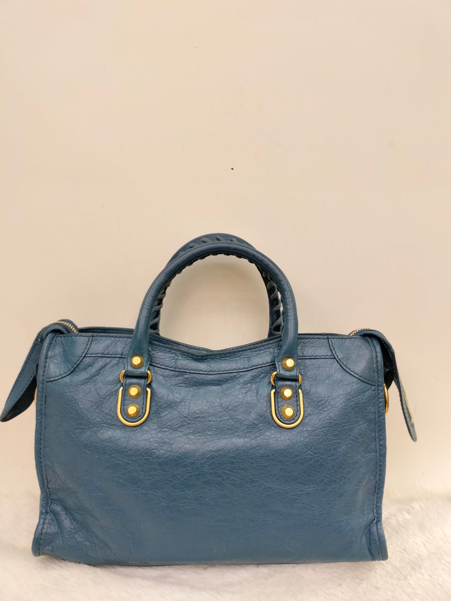 Balenciaga Small City Edge Blue GHW 2017