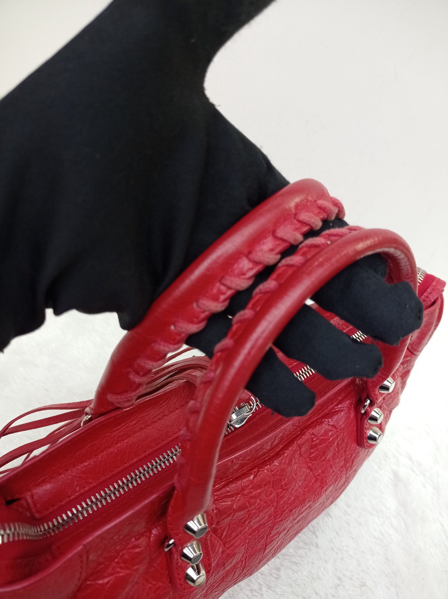 Balenciaga Small City Classic Red SHW